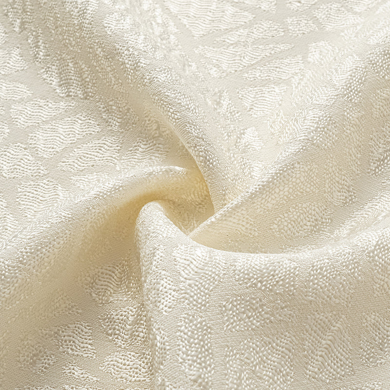 "慵倚春意" 義大利提花羊腿袖襯衫