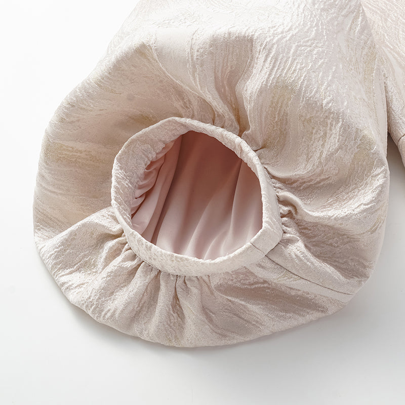 "Imperial Garden Teatime" 織金工藝立體提花國風外套—清荷映月