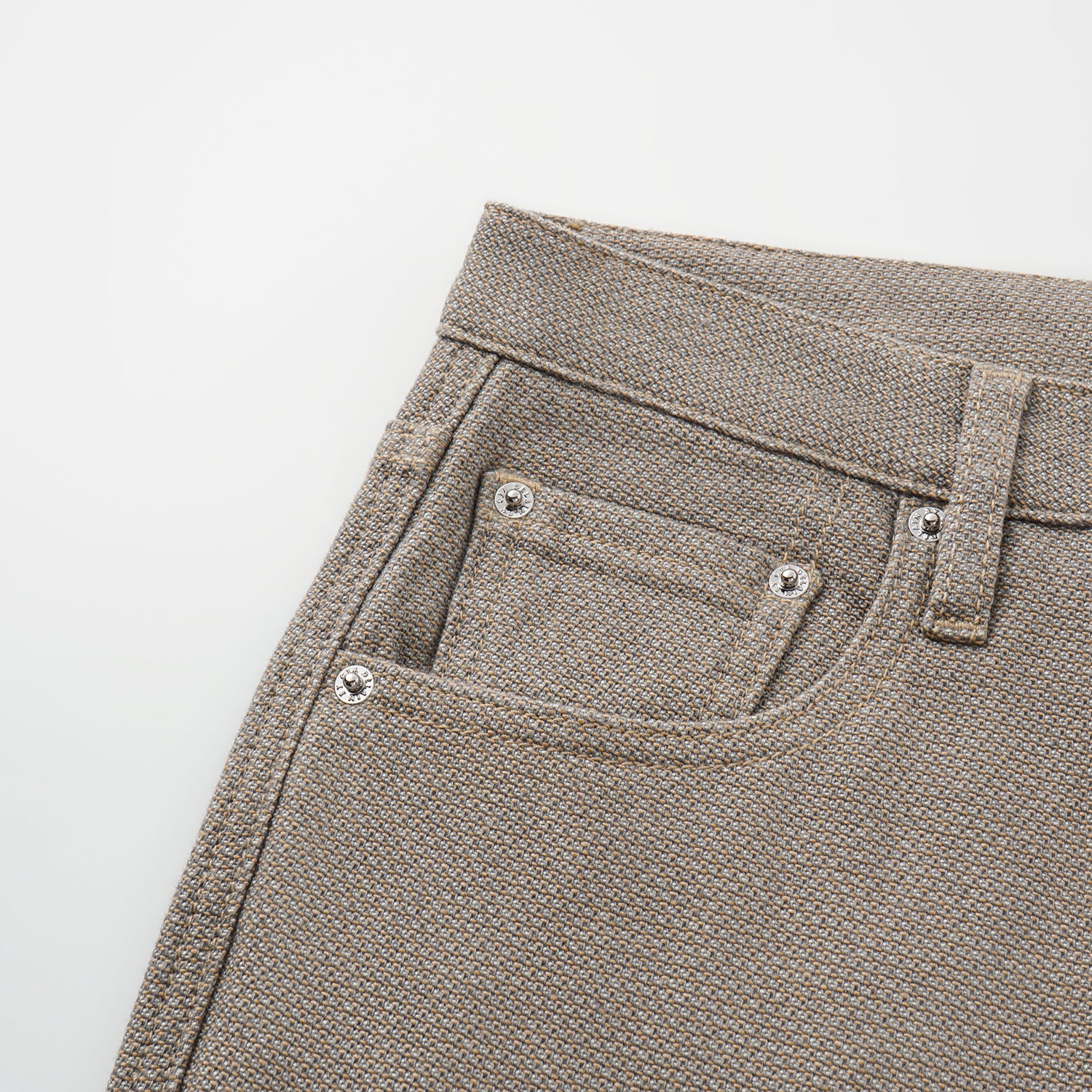 “Easy-go Chic“土耳其頂級霧紋棉中低腰牛仔褲—Smoky Agarwood沉香煙褐