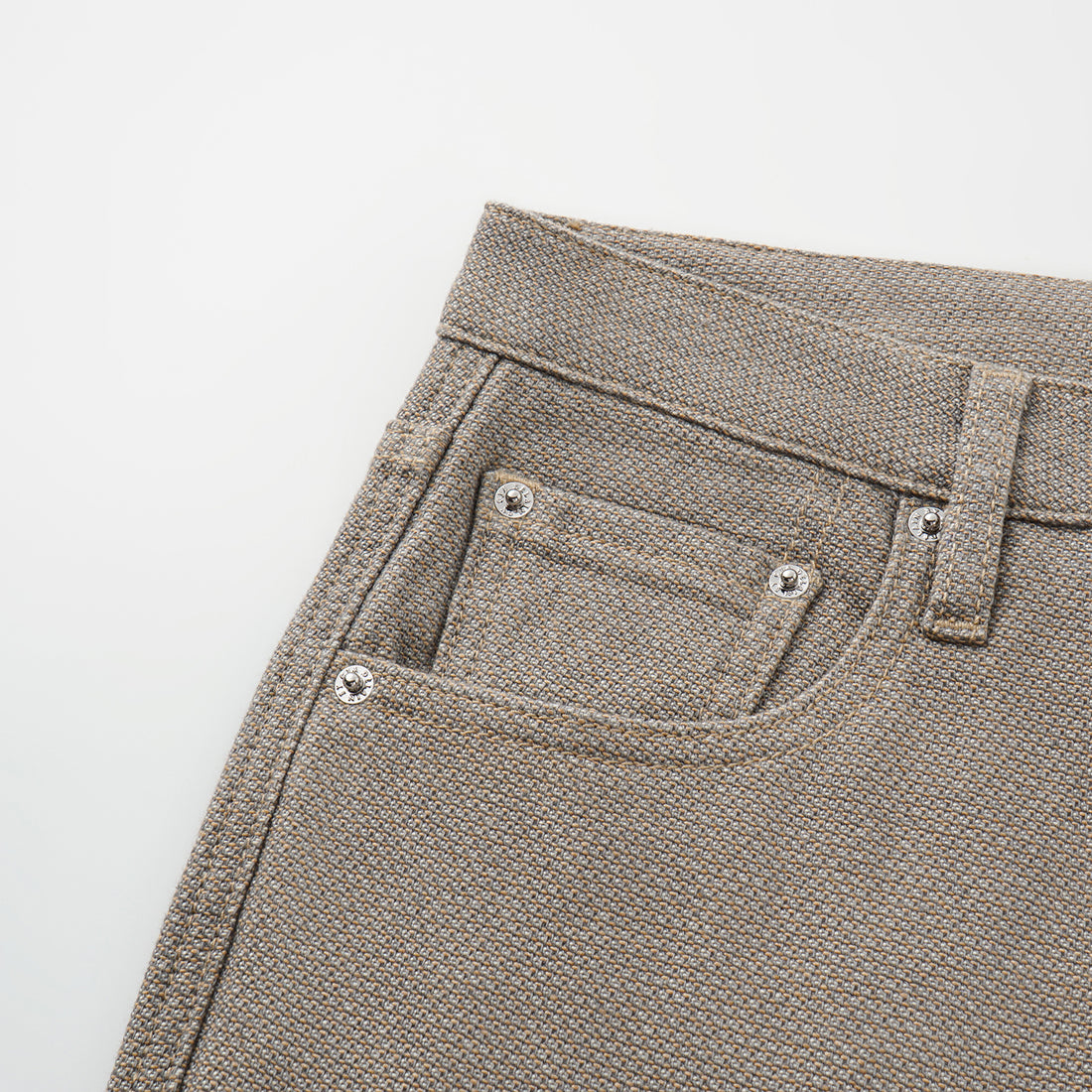 “Easy-go Chic“土耳其頂級霧紋棉中低腰牛仔褲—Smoky Agarwood沉香煙褐