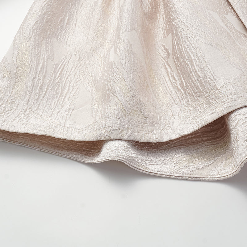 "Imperial Garden Teatime" 織金工藝立體提花國風外套—清荷映月