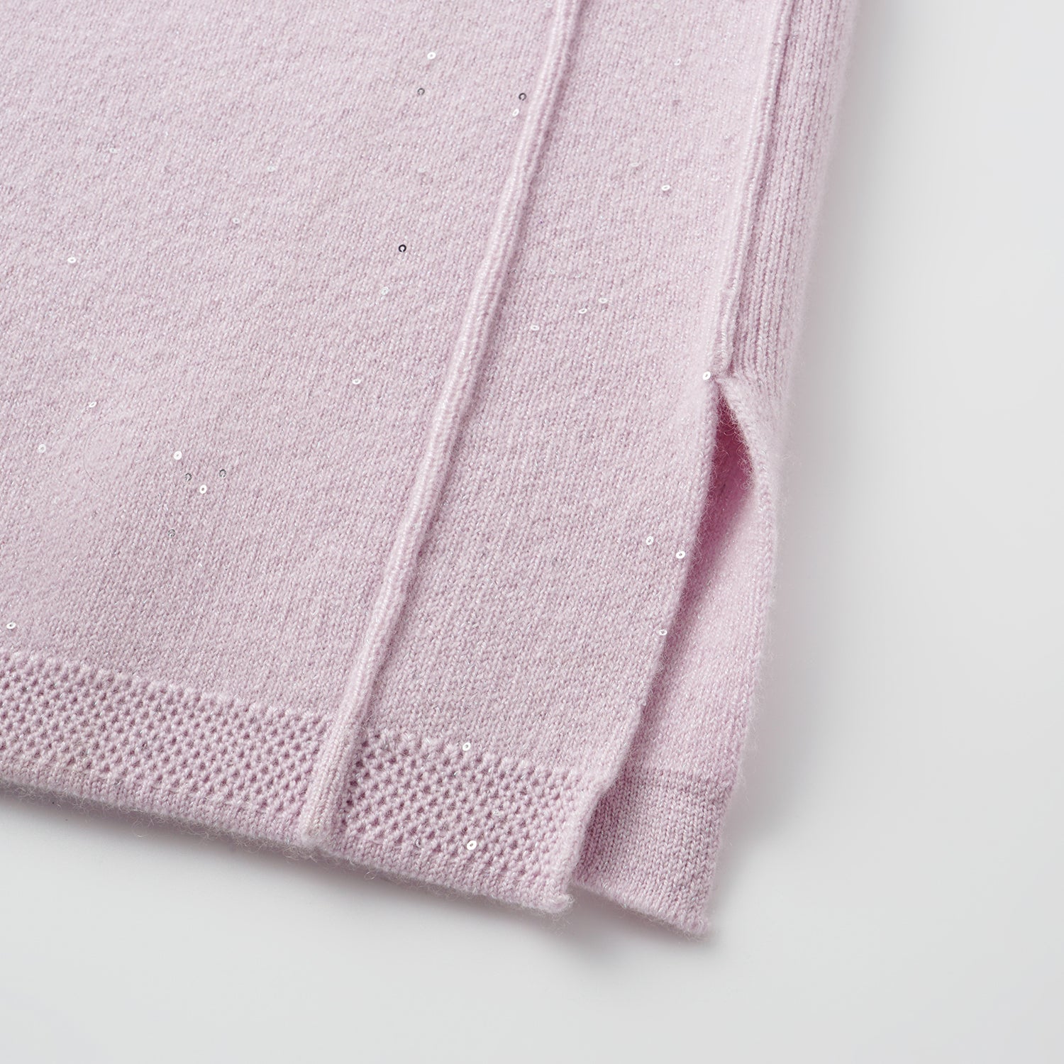 “Autumn Diary” 100% Cashmere極細絨柔星點針織長褲—Lilac Dawn紫丁曙夢