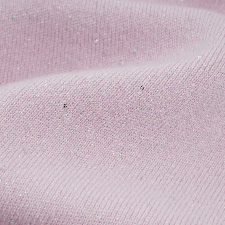 “Autumn Diary” 100% Cashmere極細絨柔星點針織長褲—Lilac Dawn紫丁曙夢