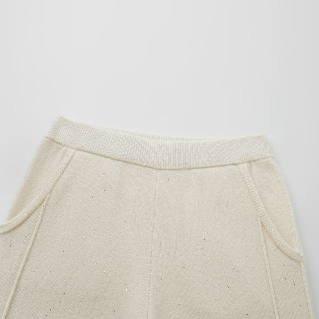 “Autumn Diary” 100% Cashmere極細絨柔星點針織長褲—Velour Moonlight絲絨月光