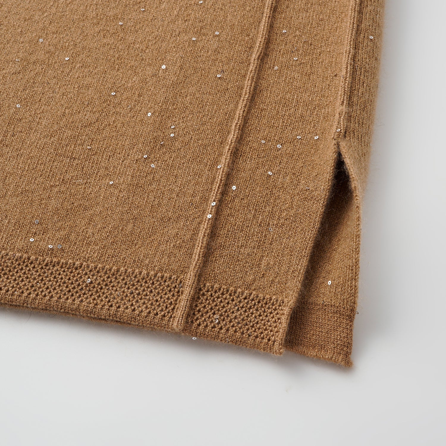 “Autumn Diary” 100% Cashmere極細絨柔星點針織長褲—Golden Acorn橡果暖陽