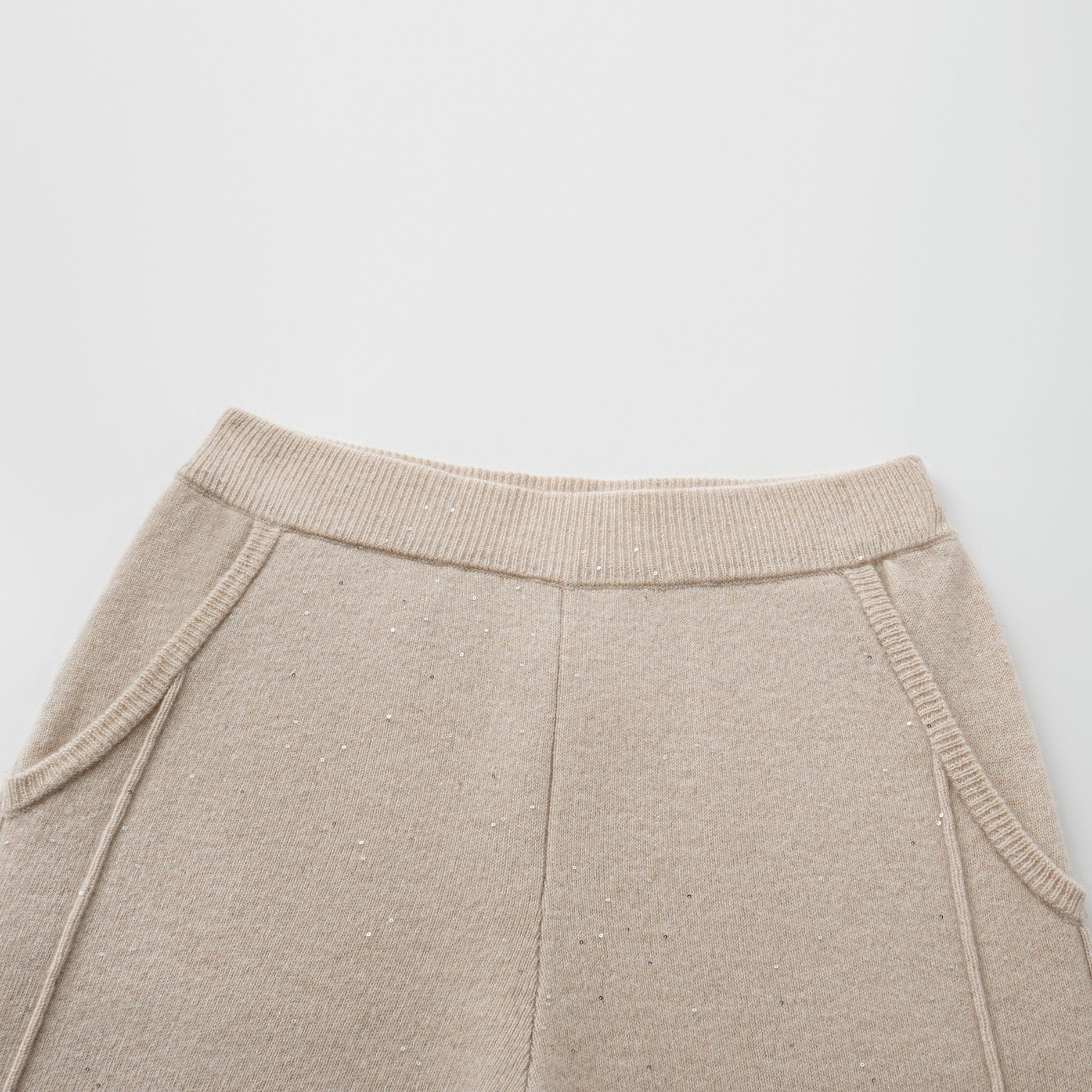 “Autumn Diary” 100% Cashmere極細絨柔星點針織長褲—Dream of Wheatfield麥田之夢