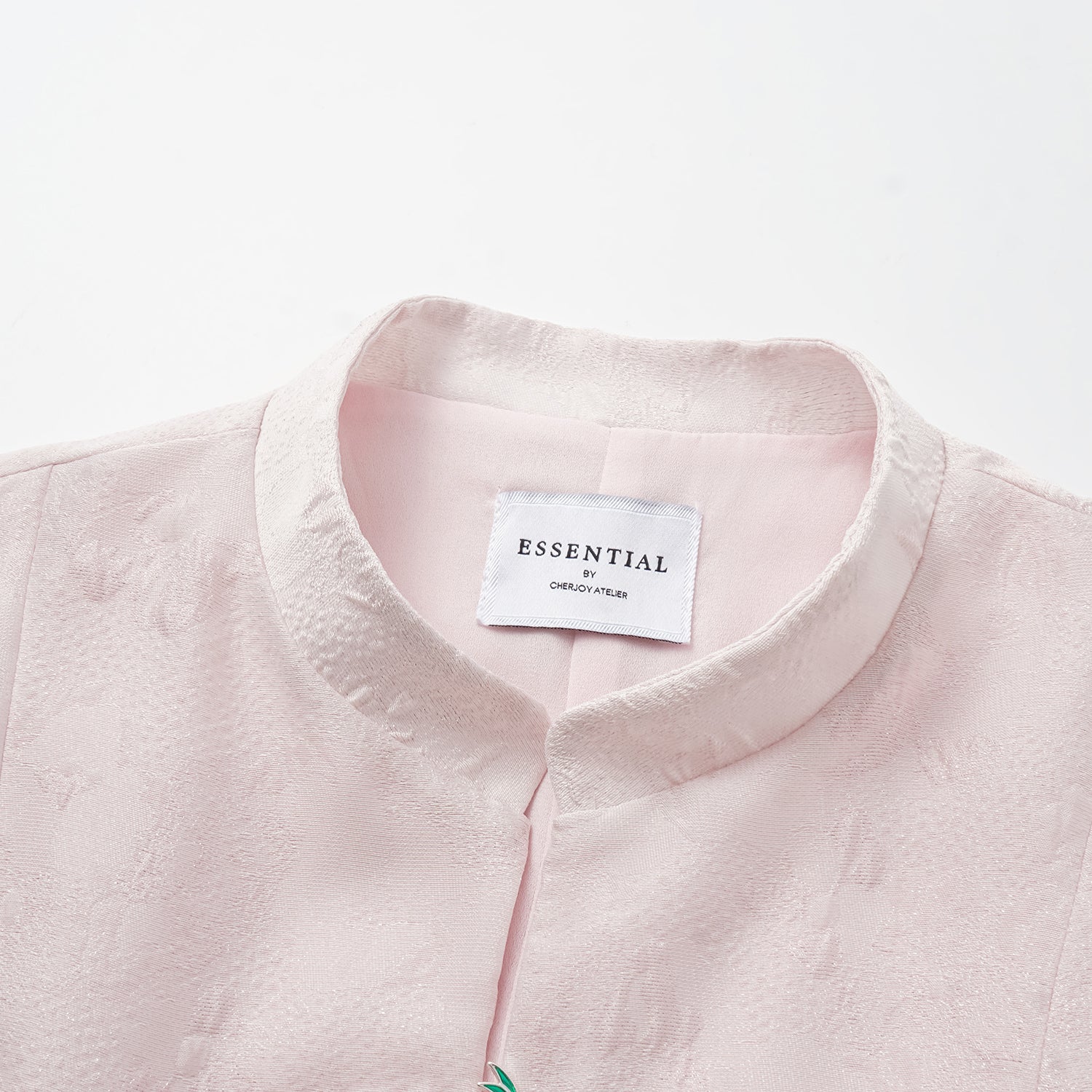 “茶宴” 碎銀工藝提花輕國風馬甲背心—粉露芙蓉