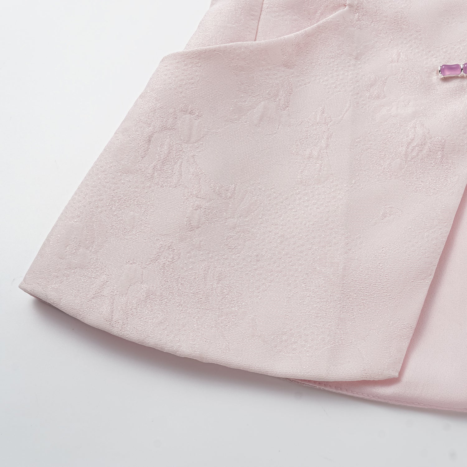 “茶宴” 碎銀工藝提花輕國風馬甲背心—粉露芙蓉