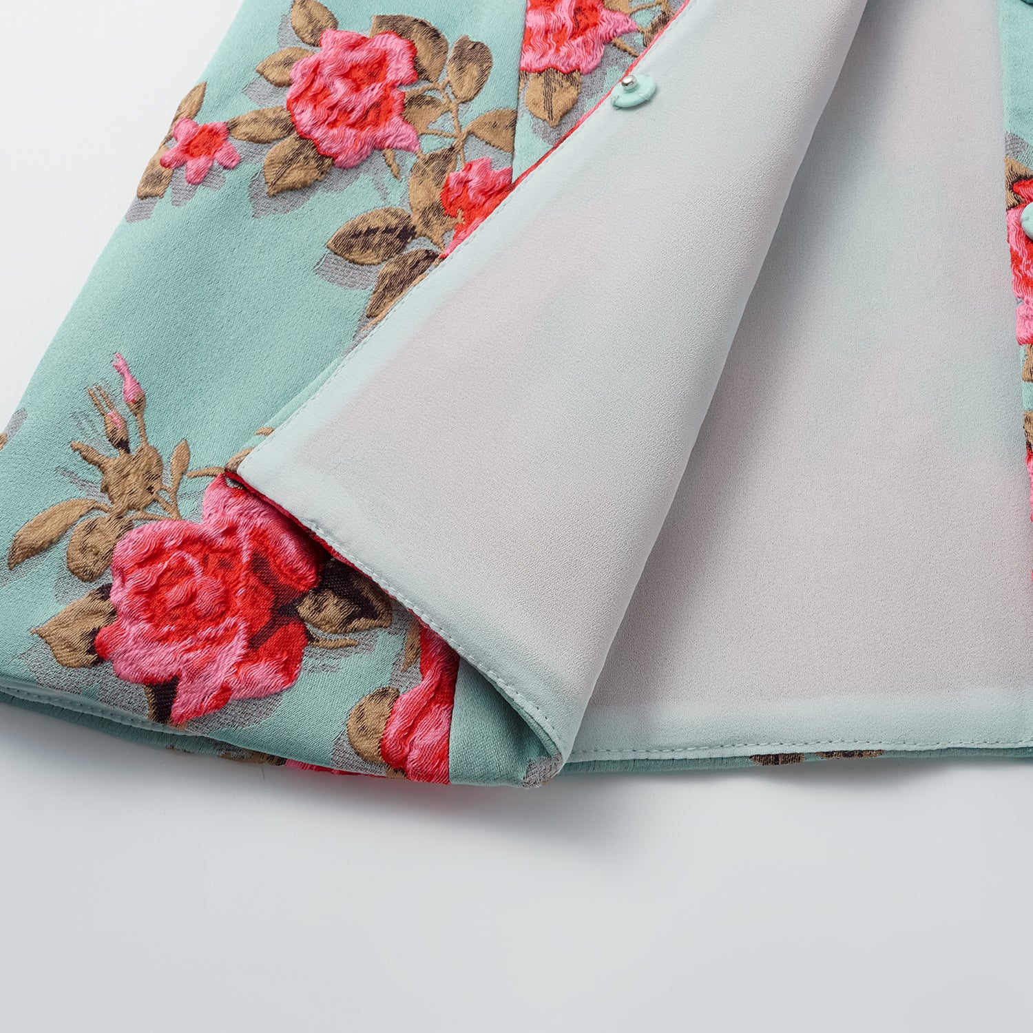 “Imperial Garden Teatime” 意大利立體提花特殊剪裁輕國風上衣