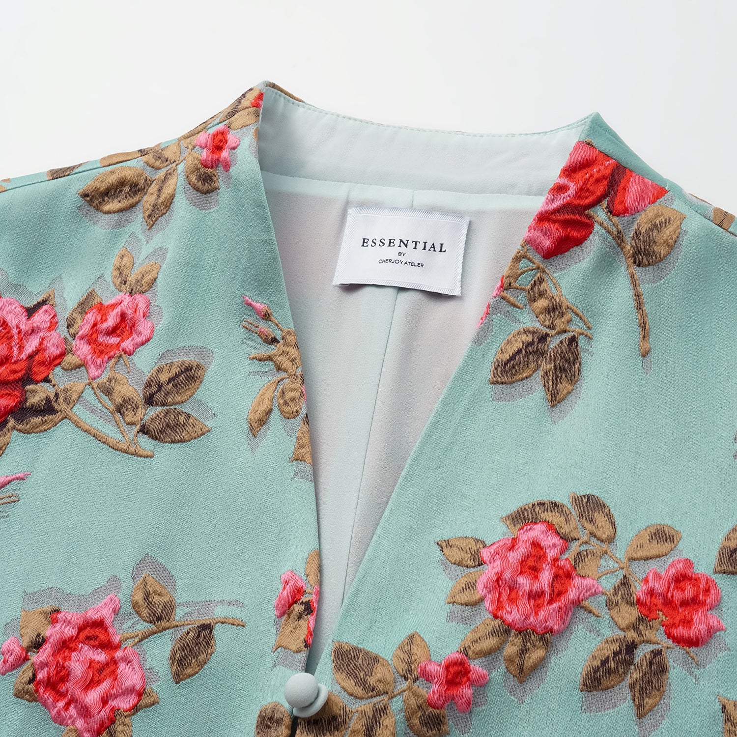 “Imperial Garden Teatime” 意大利立體提花輕國風馬甲背心