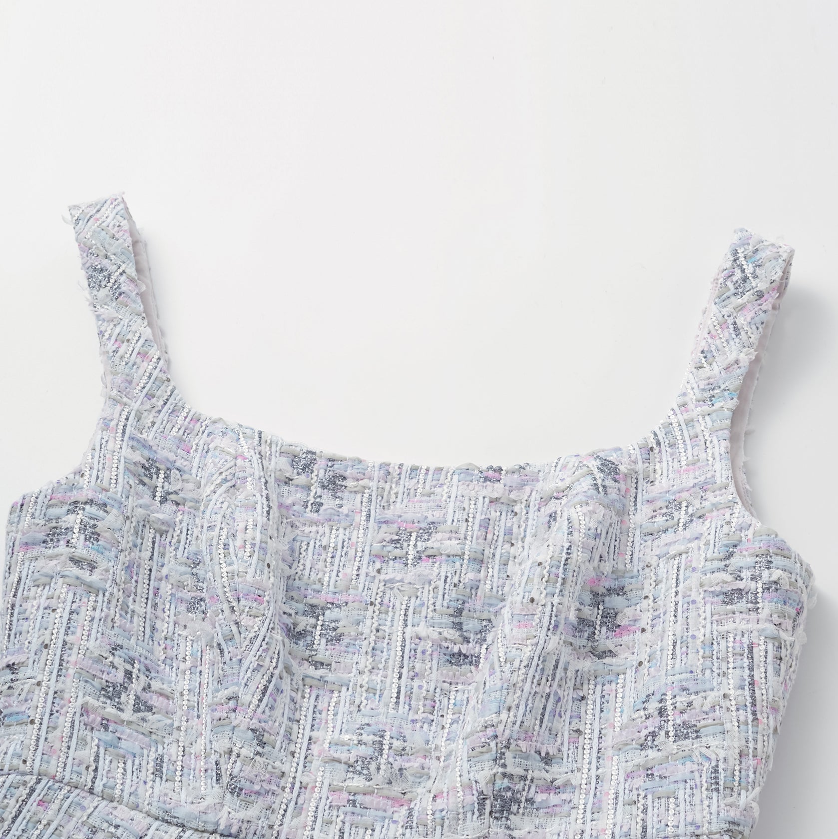 "Arcade of CherJoy Atelier." French summer light tweed three-dimensional tailoring dress 