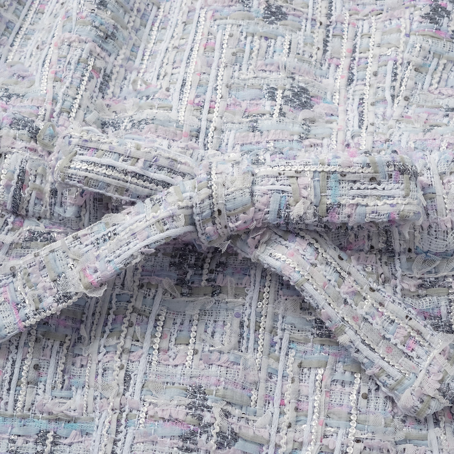 "Arcade of CherJoy Atelier." 法國夏日輕薄花呢立體剪裁抽繩洋裝