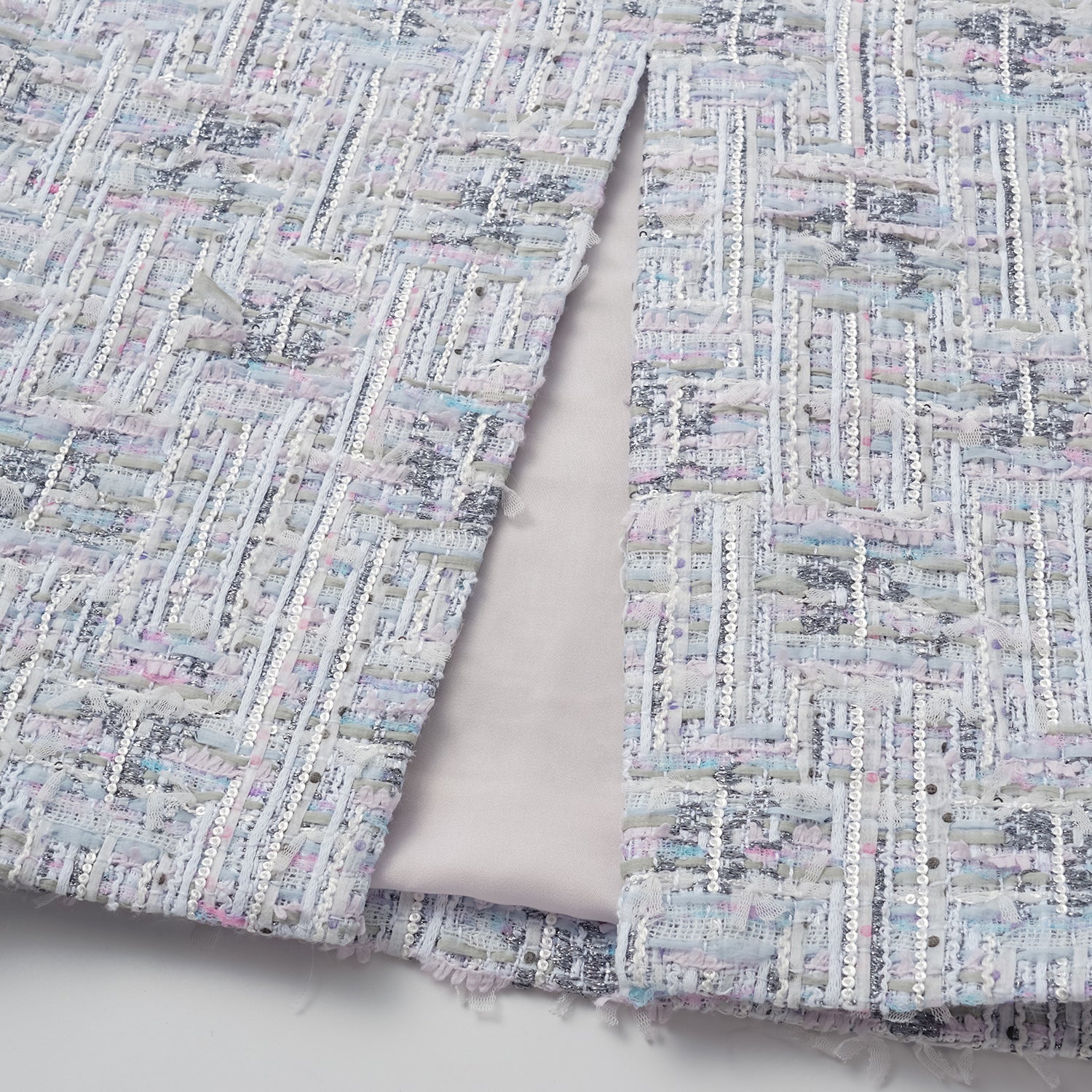 "Arcade of CherJoy Atelier." 法國夏日輕薄花呢立體剪裁抽繩洋裝