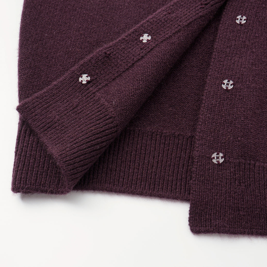 “Autumn Diary”100% Cashmere斜襟立體釦飾針織外套—Berry Danish莓果丹麥