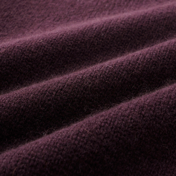 “Autumn Diary”100% Cashmere斜襟立體釦飾針織外套—Berry Danish莓果丹麥