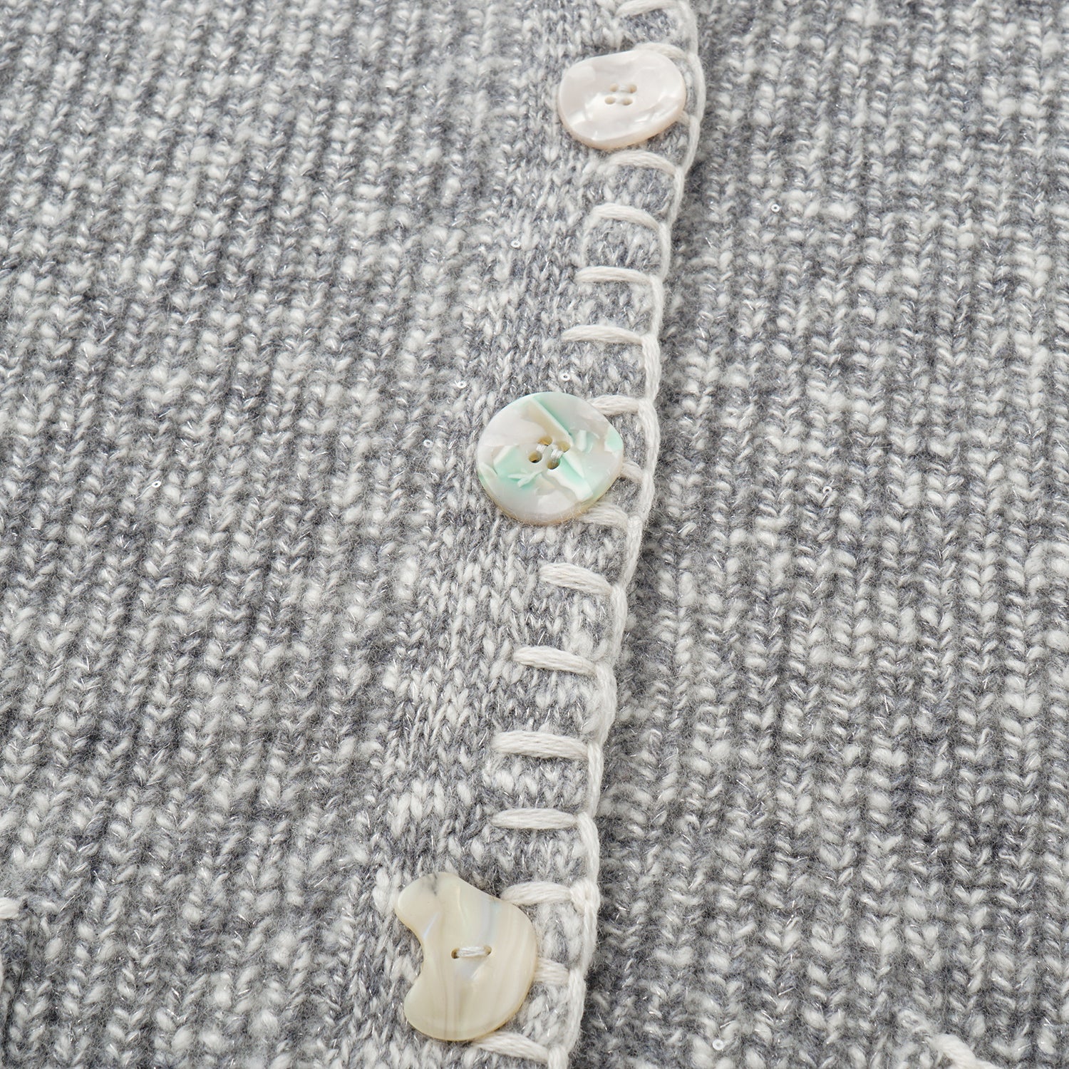 “Winter Diary” 100% Cashmere霧染細針羅紋邊飾高領針織外套—Soft Rain雨的氣息