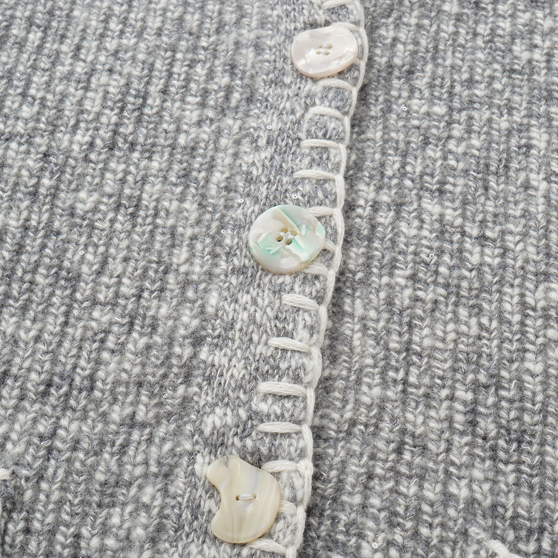 “Winter Diary” 100% Cashmere霧染細針羅紋邊飾高領針織外套—Soft Rain雨的氣息