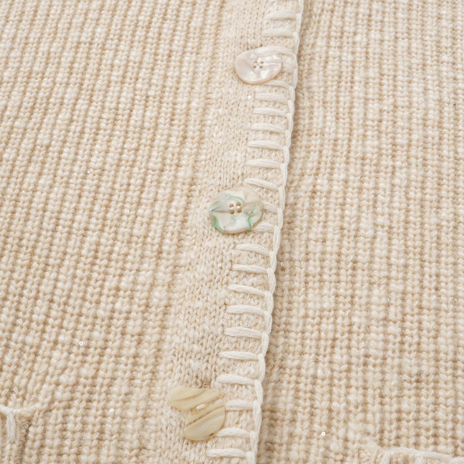 “Winter Diary” 100% Cashmere霧染細針羅紋邊飾高領針織外套—Afternoon Glow午後暖陽