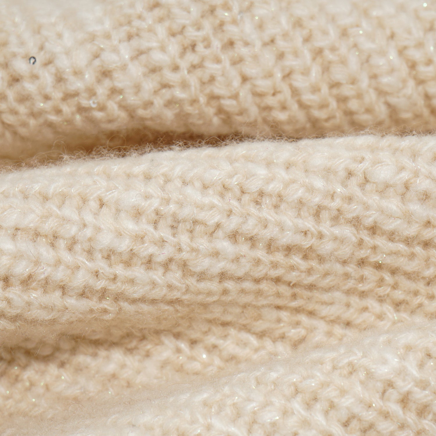 “Winter Diary” 100% Cashmere霧染細針羅紋邊飾高領針織外套—Afternoon Glow午後暖陽