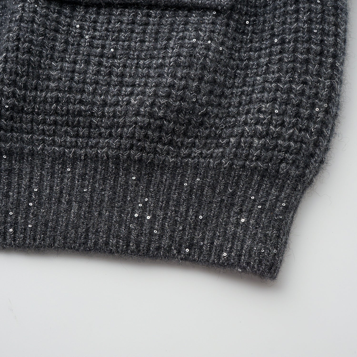 “Autumn Diary” 100% Cashmere細緻華夫格亮片針織背心—Nightfall Gleam夜幕之詩