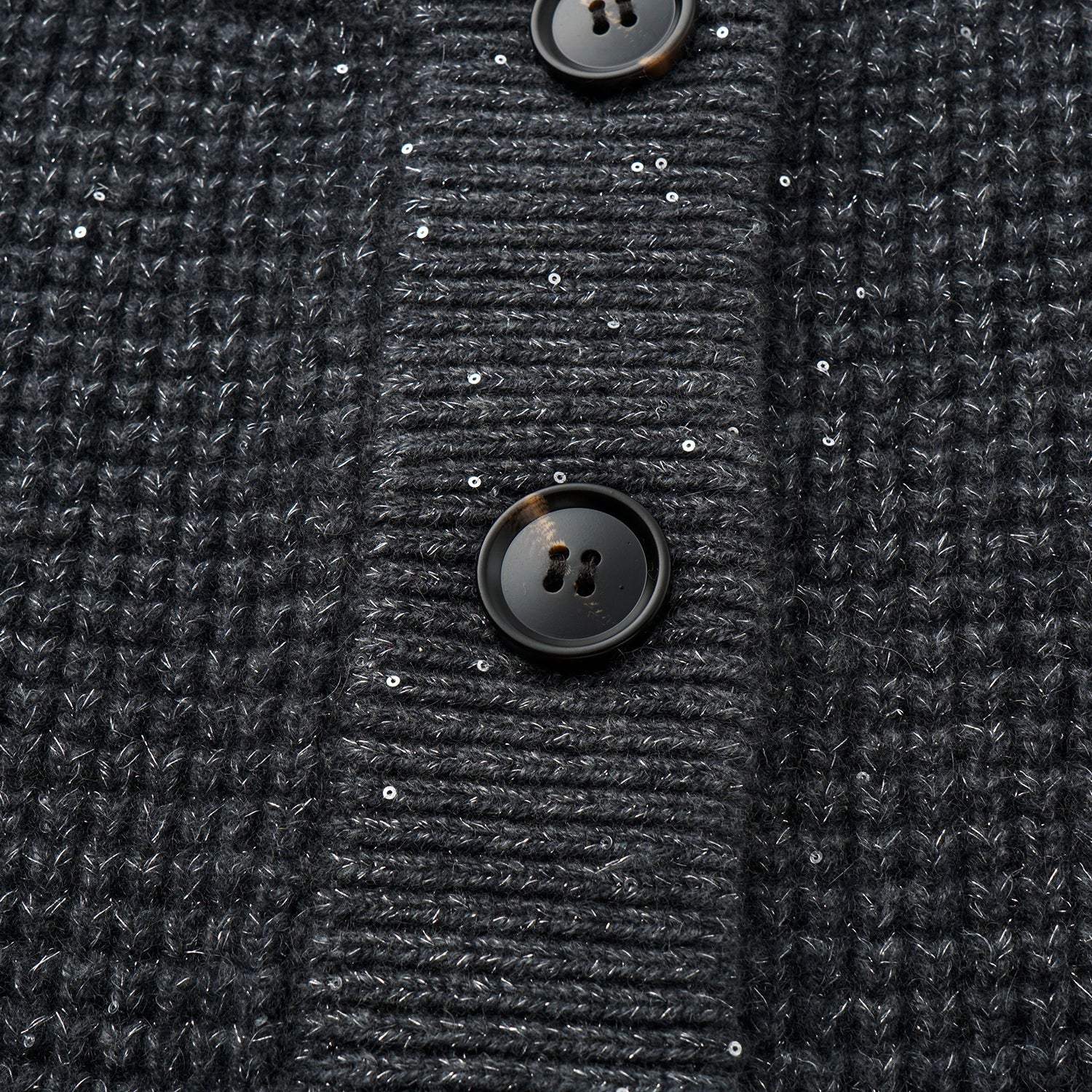 “Autumn Diary” 100% Cashmere細緻華夫格亮片針織背心—Nightfall Gleam夜幕之詩