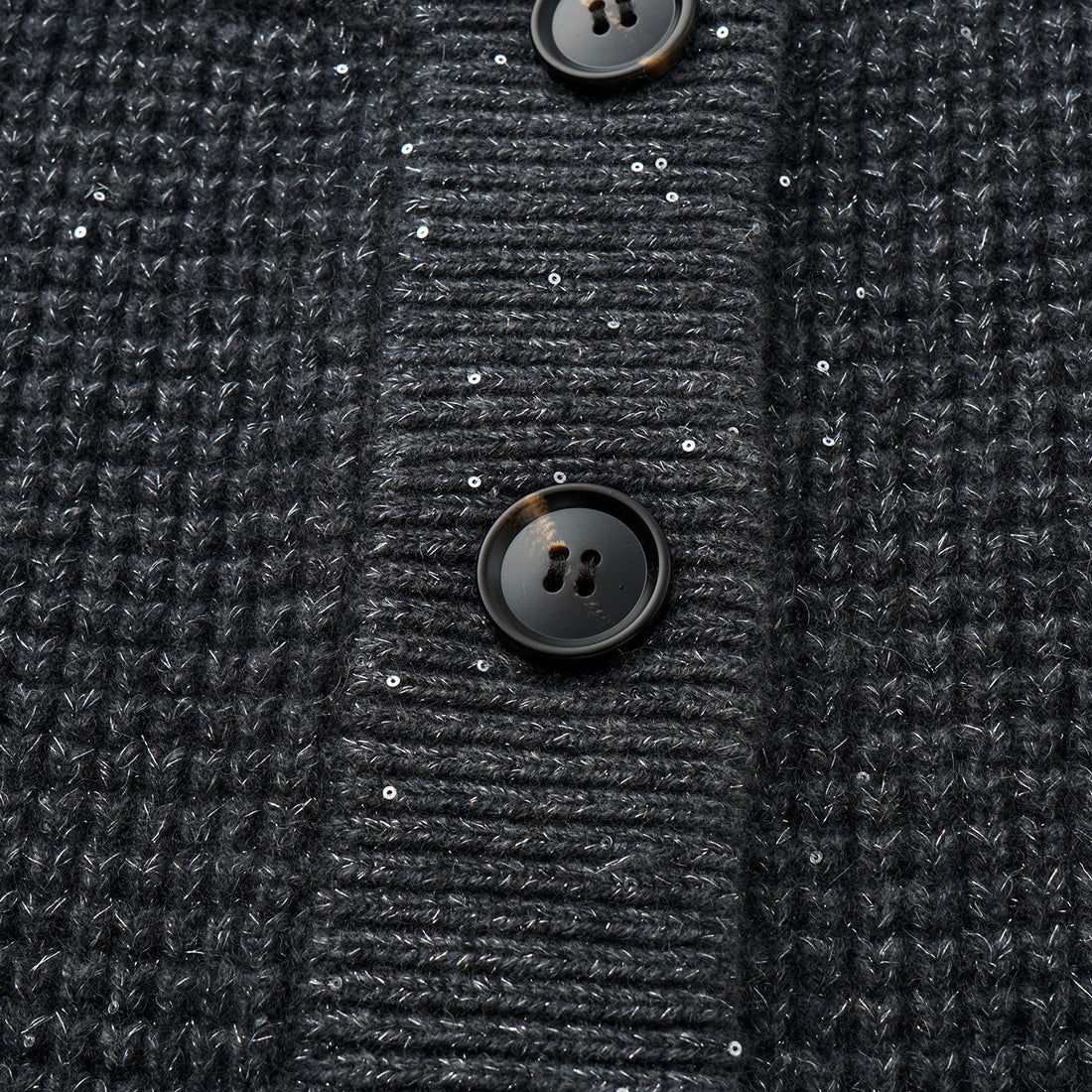 “Autumn Diary” 100% Cashmere細緻華夫格亮片針織背心—Nightfall Gleam夜幕之詩