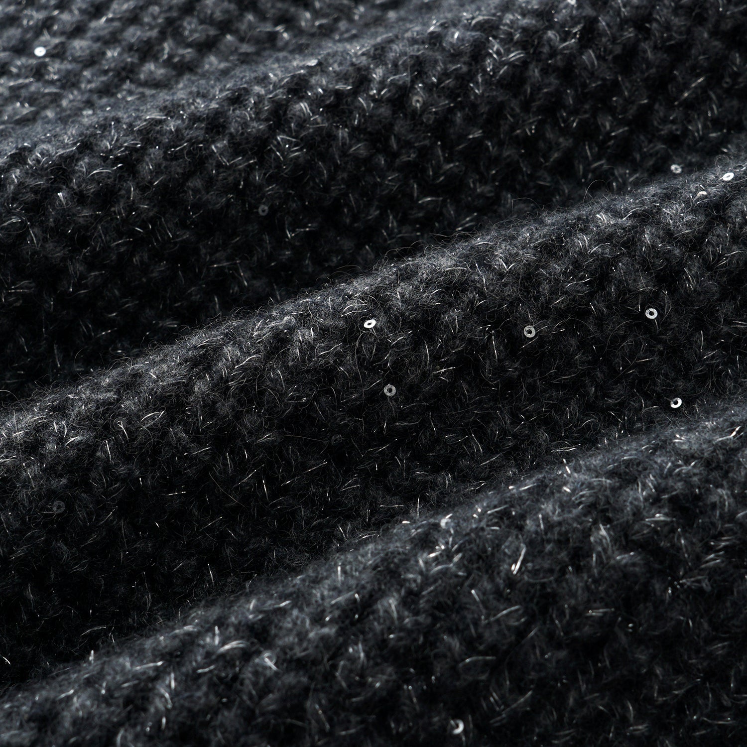 “Autumn Diary” 100% Cashmere細緻華夫格亮片針織背心—Nightfall Gleam夜幕之詩