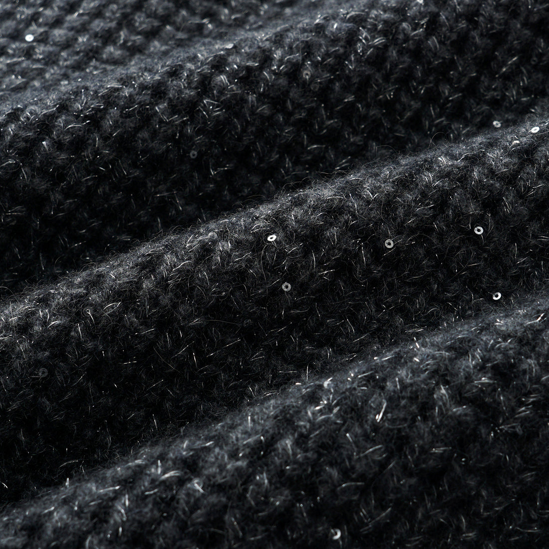 “Autumn Diary” 100% Cashmere細緻華夫格亮片針織背心—Nightfall Gleam夜幕之詩