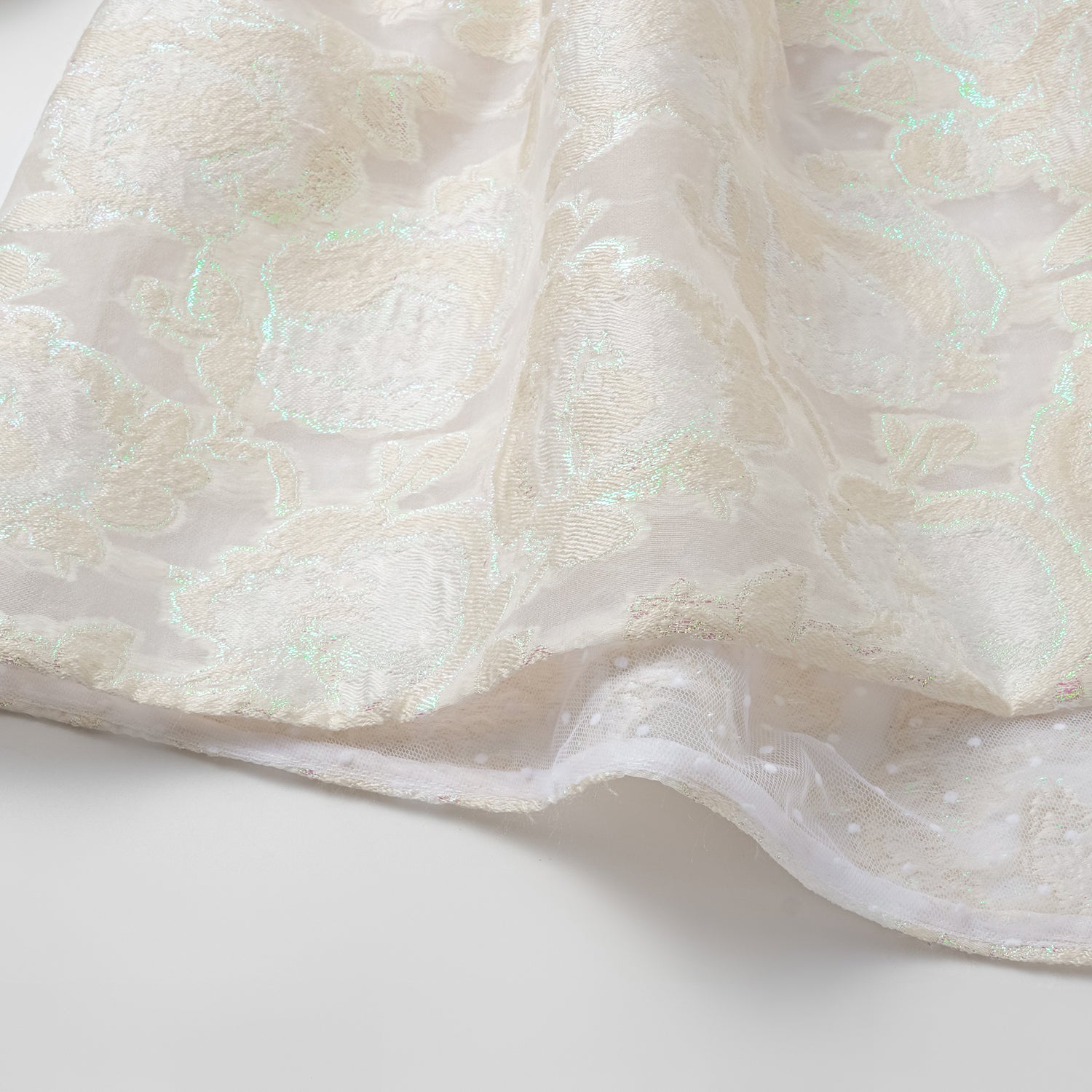 “茶宴” 燒花工藝提花輕國風外套—月映荷塘