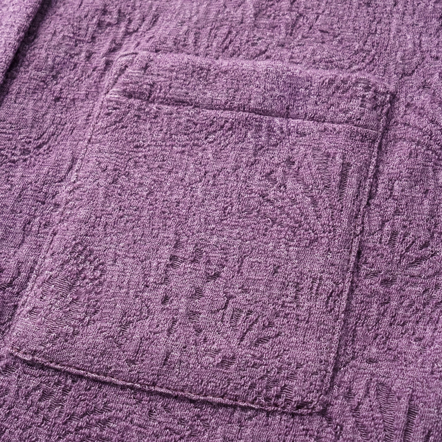 "慵倚春意" 羊毛提花工藝中式針織套裝—暮煙芷蘭