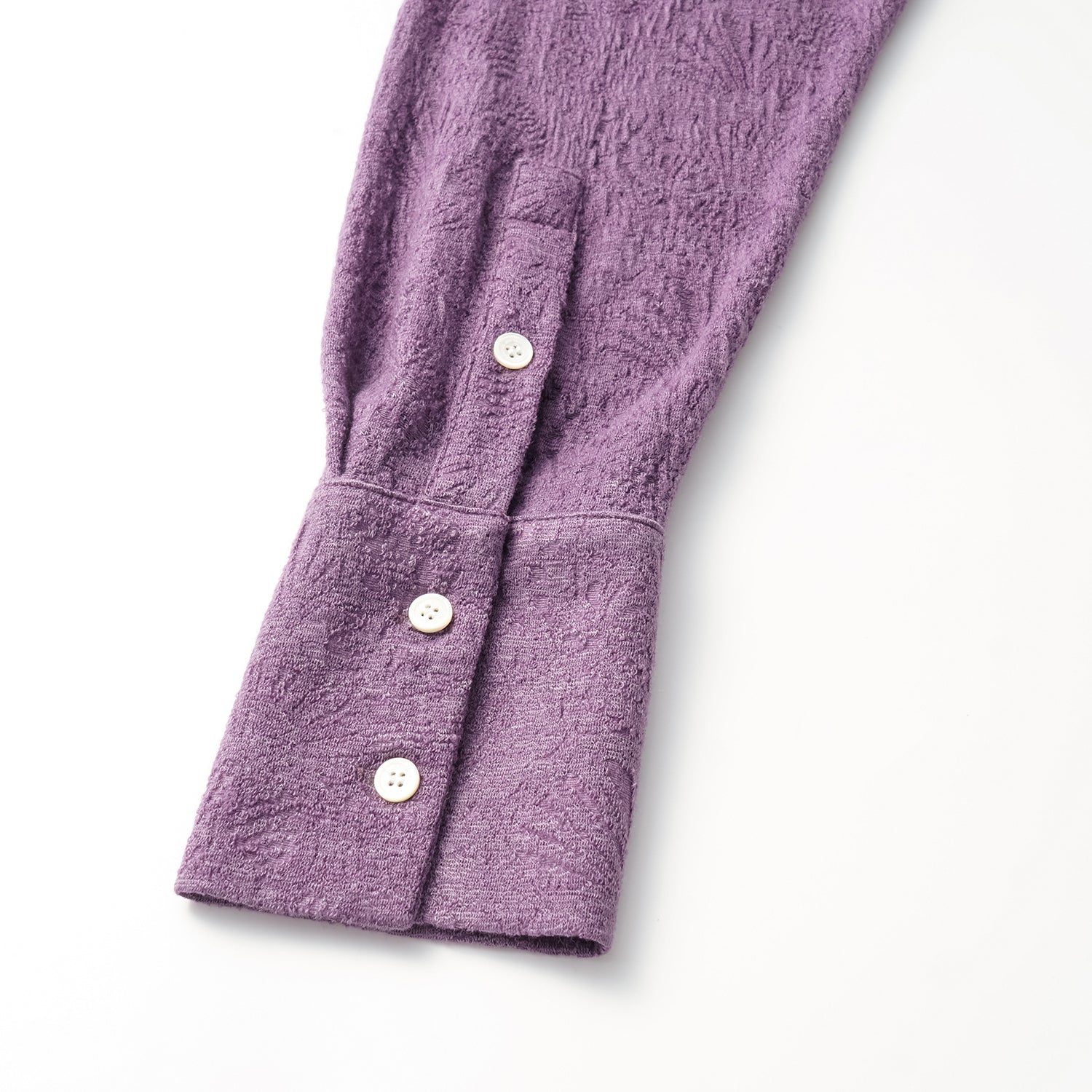 "慵倚春意" 羊毛提花工藝中式針織套裝—暮煙芷蘭