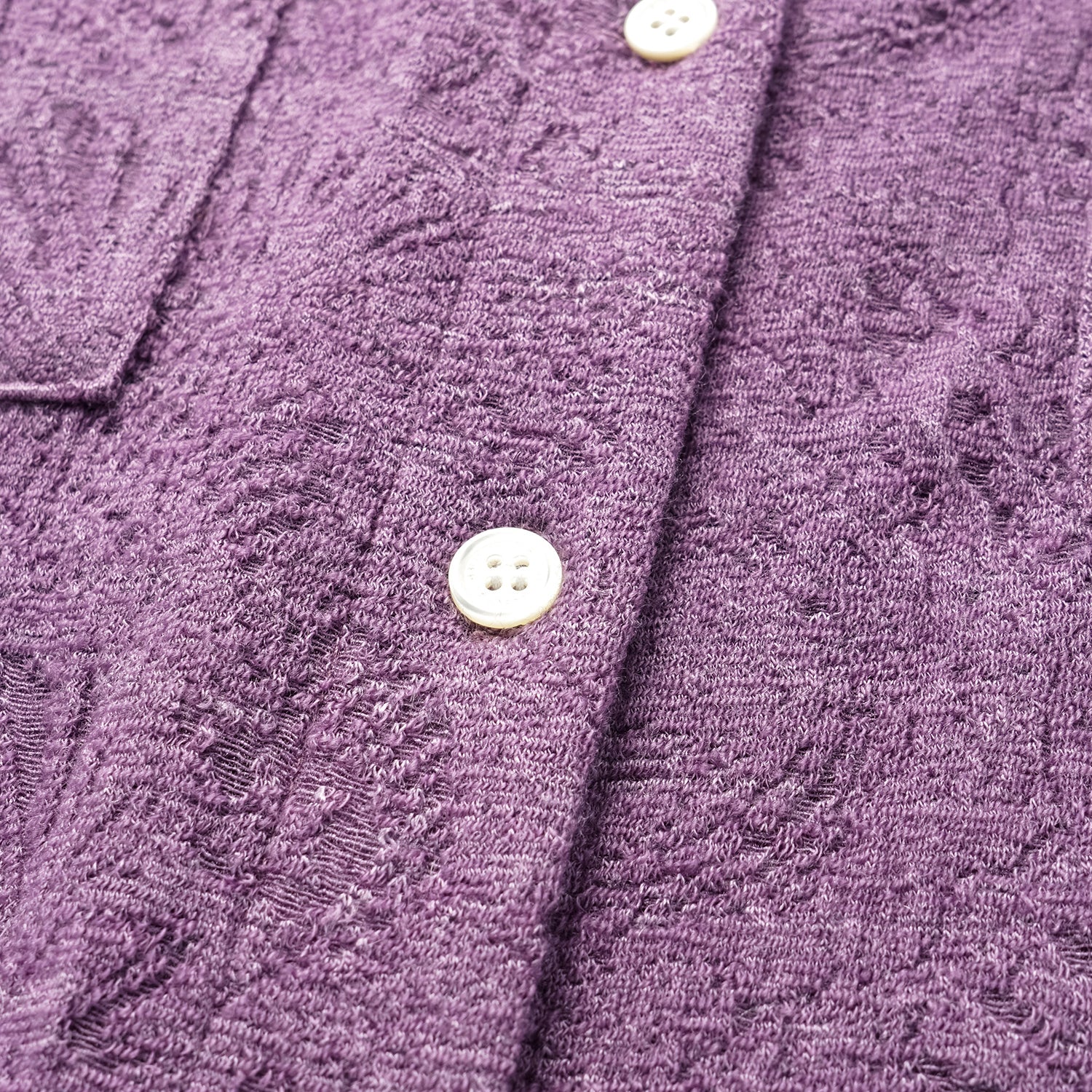 "慵倚春意" 羊毛提花工藝中式針織套裝—暮煙芷蘭