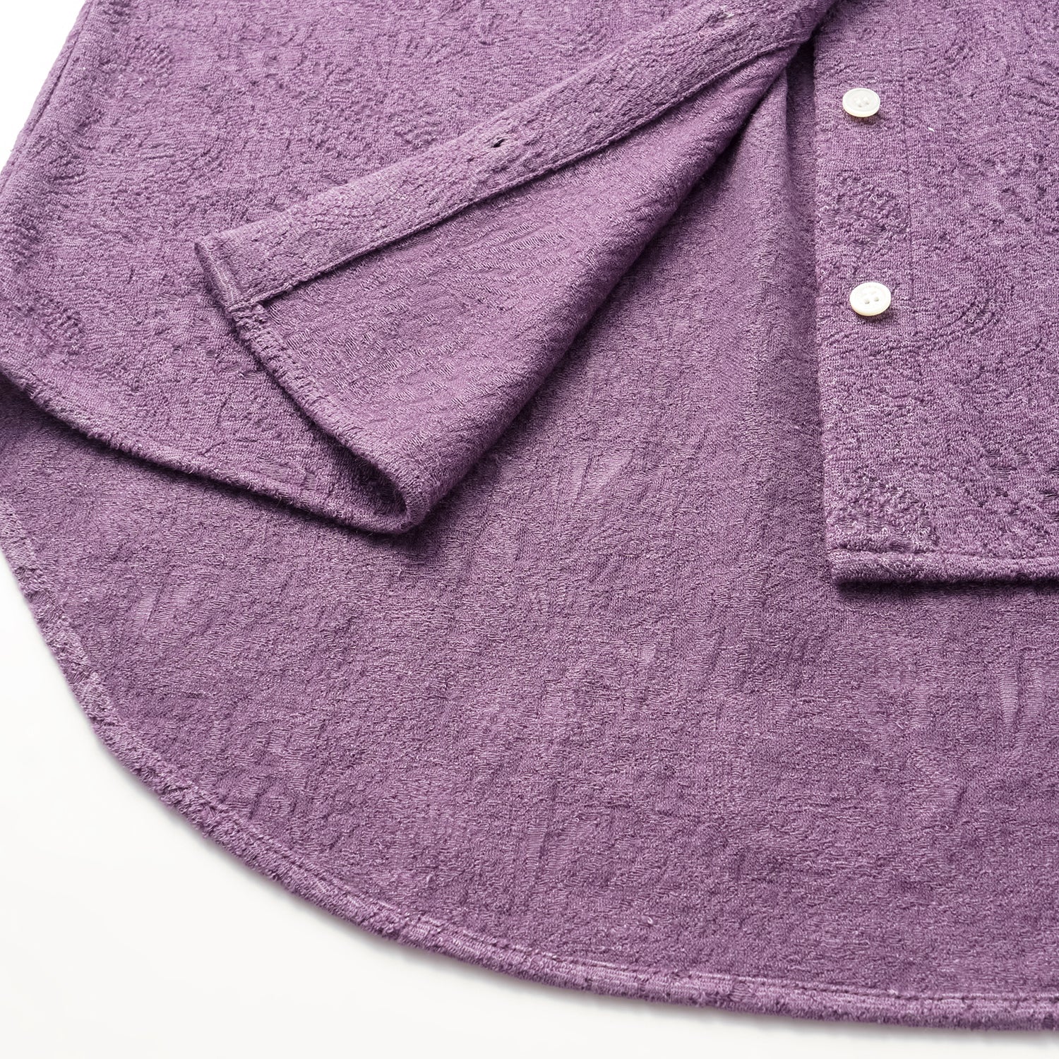 "慵倚春意" 羊毛提花工藝中式針織套裝—暮煙芷蘭