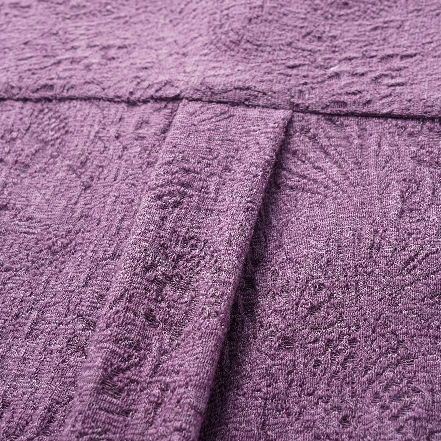 "慵倚春意" 羊毛提花工藝中式針織套裝—暮煙芷蘭