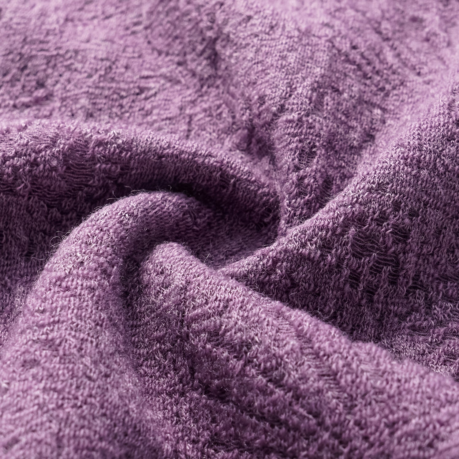 "慵倚春意" 羊毛提花工藝中式針織套裝—暮煙芷蘭