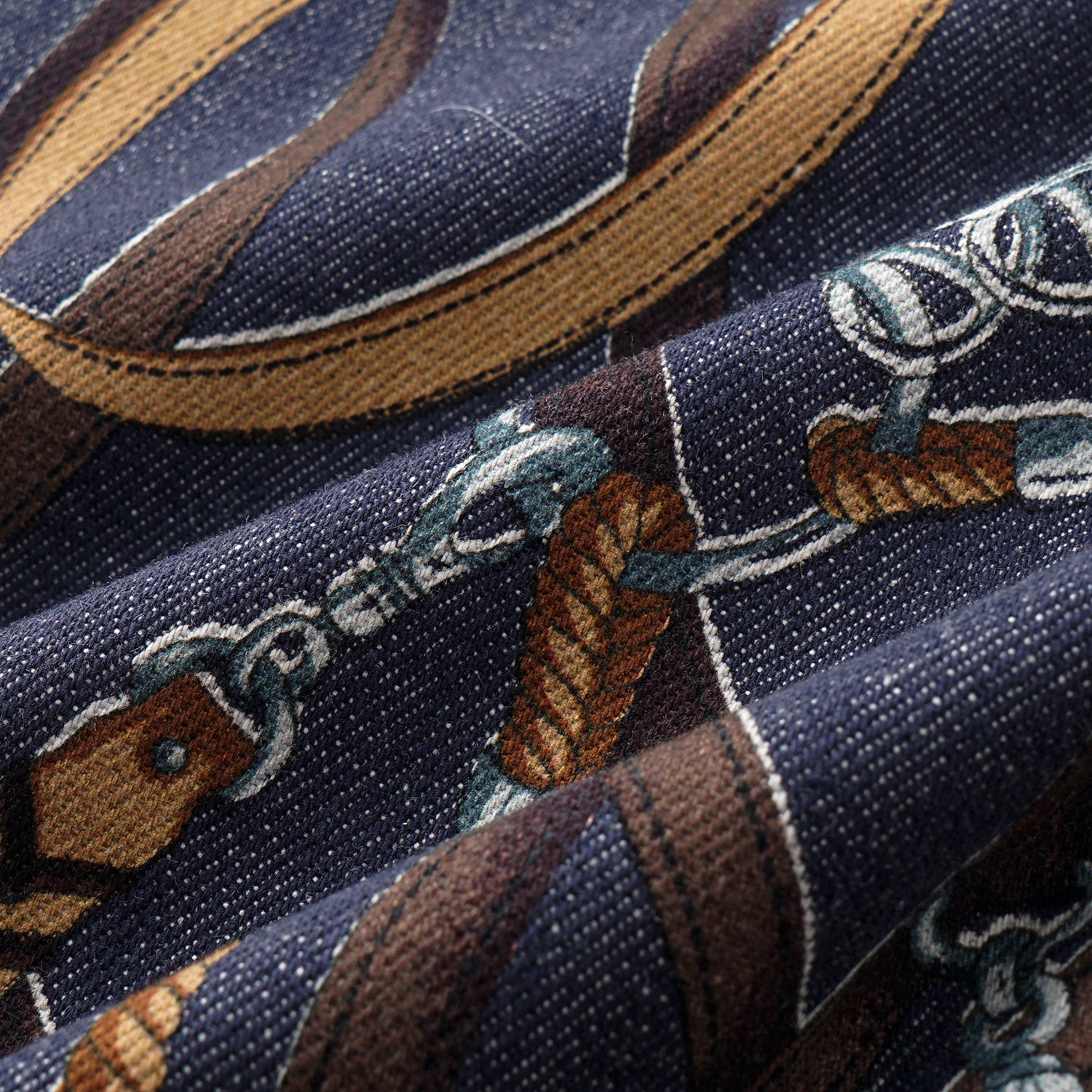 “Easy Go Chic”義大利鍊飾繪印工藝牛仔連身褲—Midnight Gallop詩夜漫行