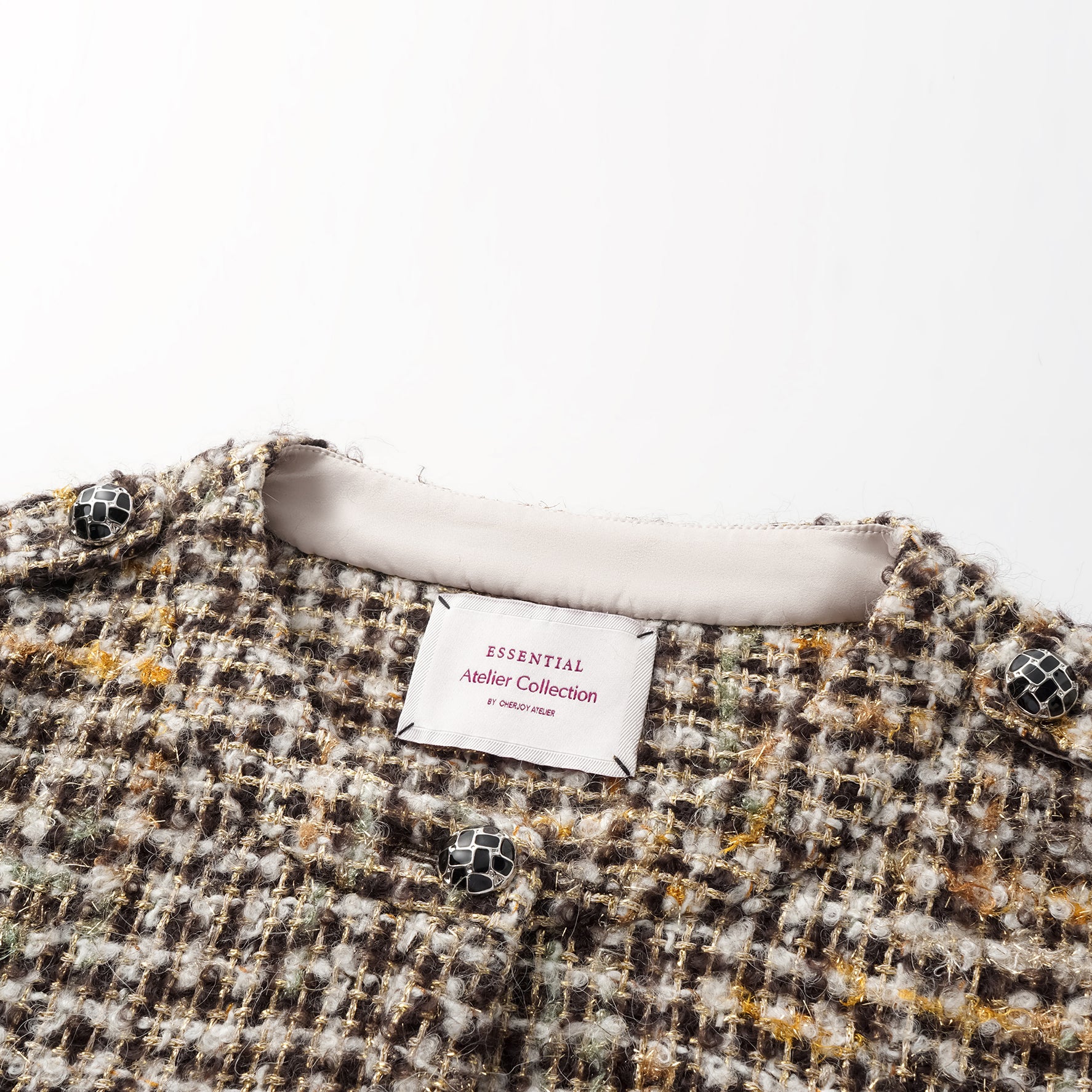 “Breeze boucle" 英國頂級輕薄花呢馬甲背心—Caramel Drizzle