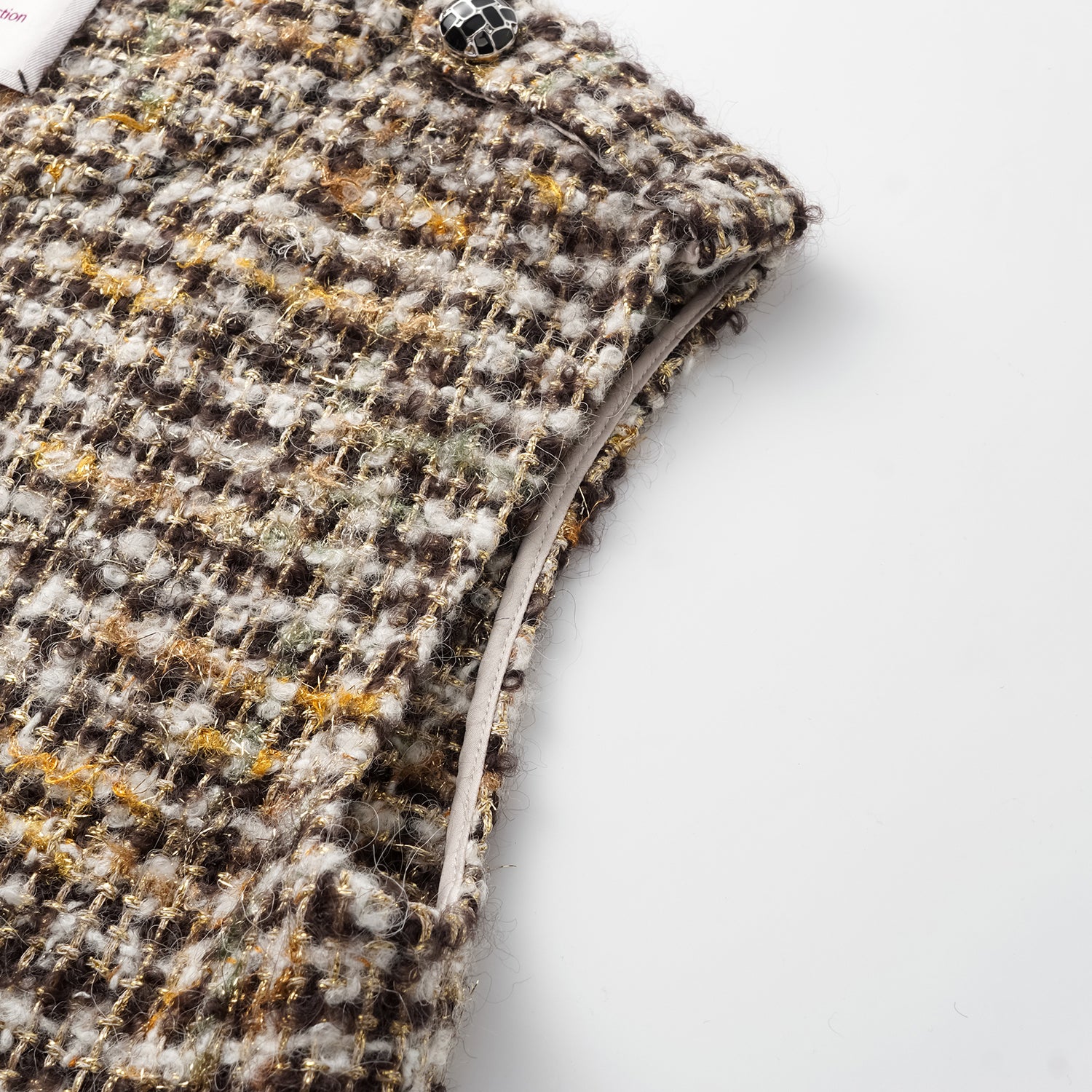 “Breeze boucle" 英國頂級輕薄花呢馬甲背心—Caramel Drizzle