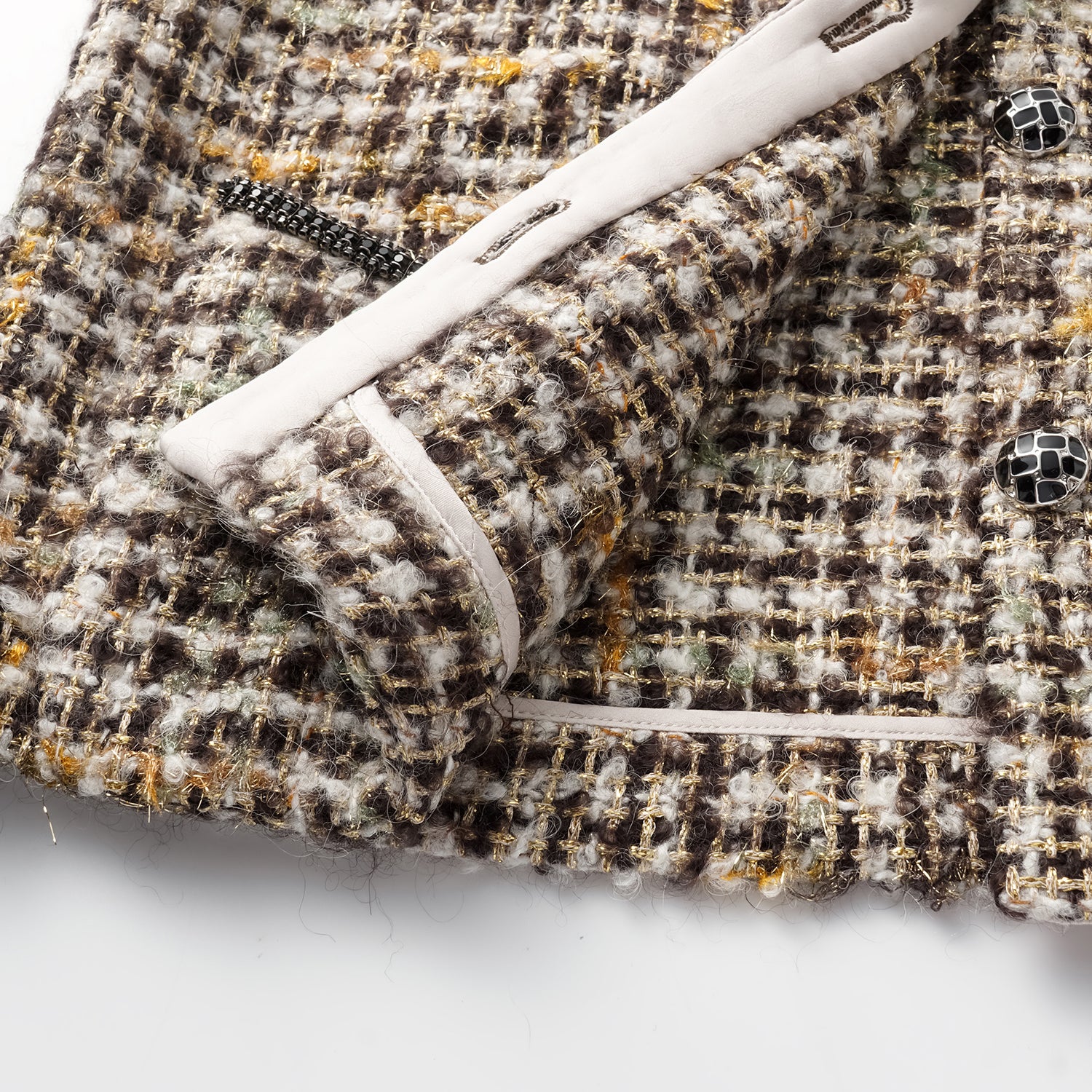 “Breeze boucle" 英國頂級輕薄花呢馬甲背心—Caramel Drizzle