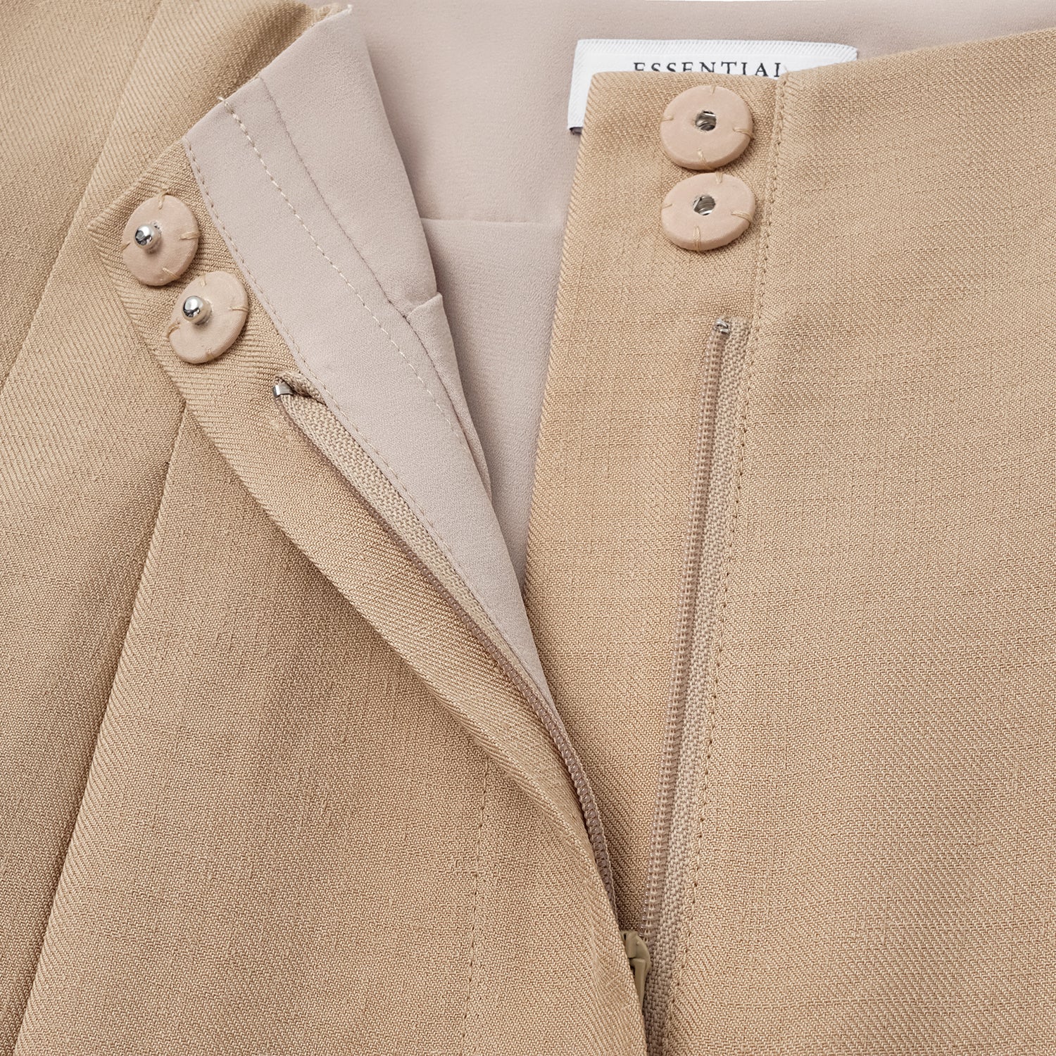 "Weekend at Monaco." 特殊絲竹肌理工藝醋酸立體剪裁闊腿8分褲—Mild