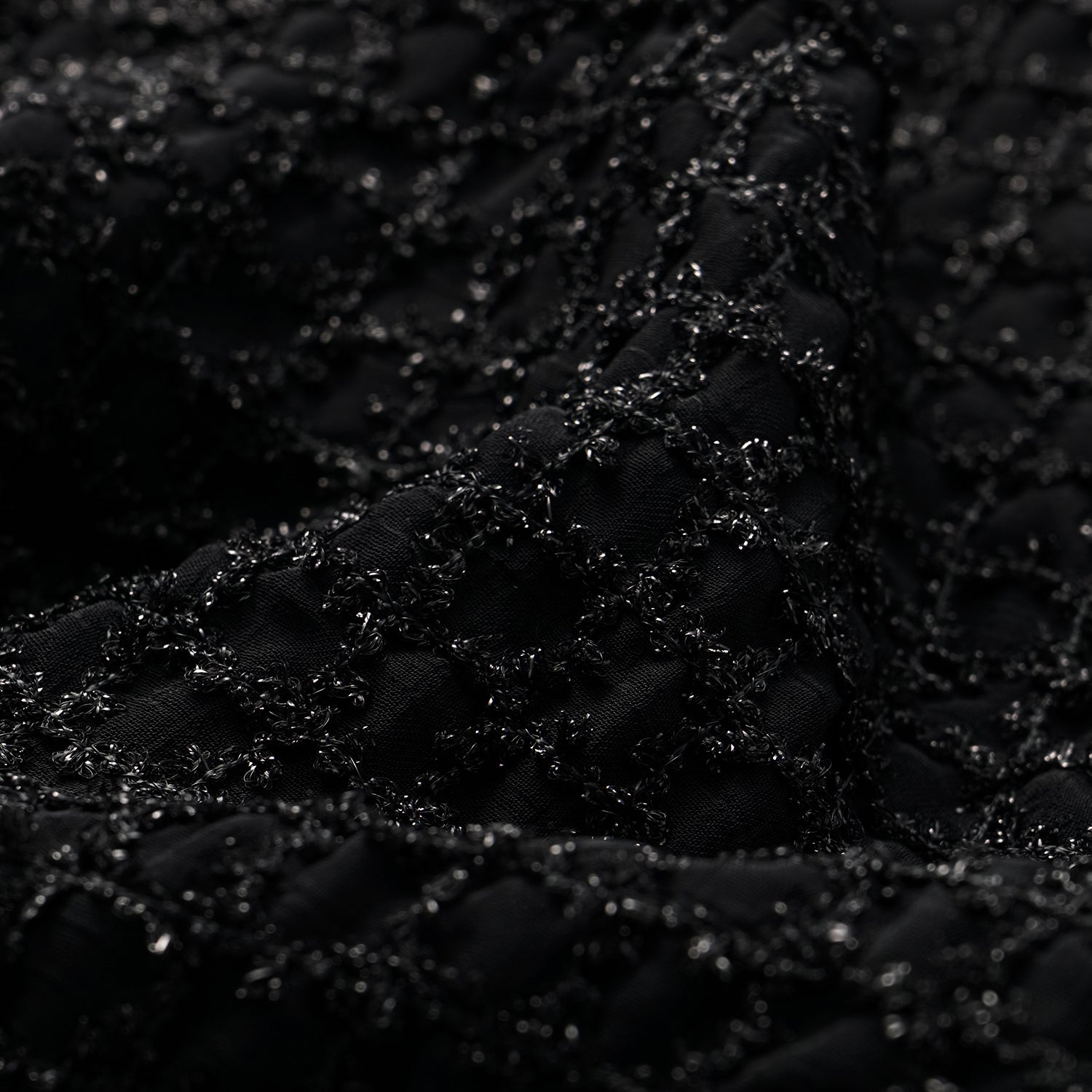 “Mayfair Datenight" 提花蕾絲襯衫—Midnight