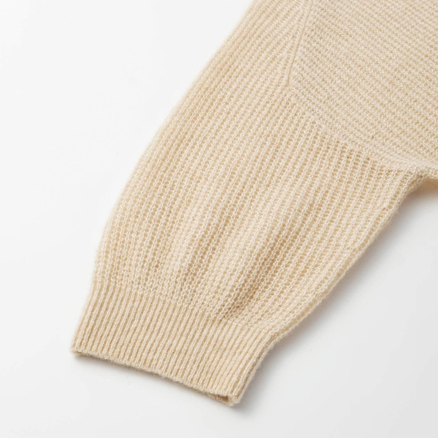 “Autumn Diary”真絲喀什米爾中高領長版上衣—Vanilla Cake