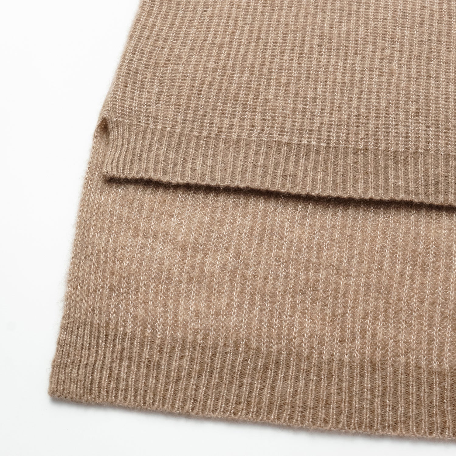 Autumn Diary Silk Cashmere Turtleneck Tunic—Earl Grey 