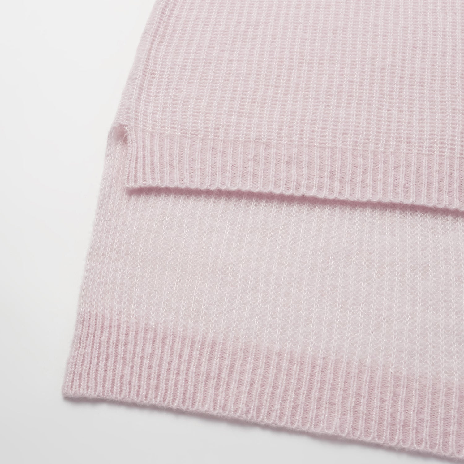 "Autumn Diary" Silk Cashmere Turtleneck Tunic—Rose Water 
