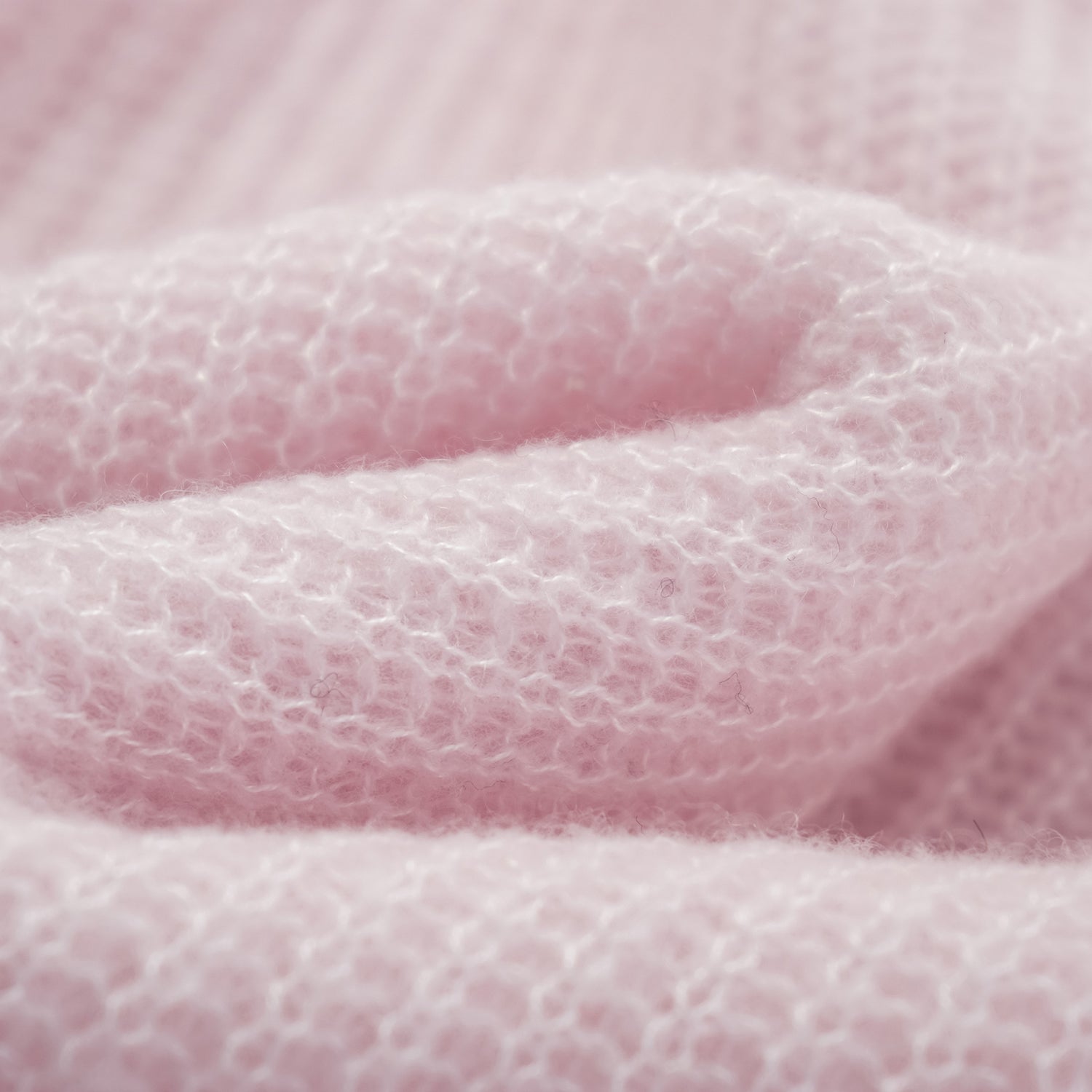 "Autumn Diary" Silk Cashmere Turtleneck Tunic—Rose Water 