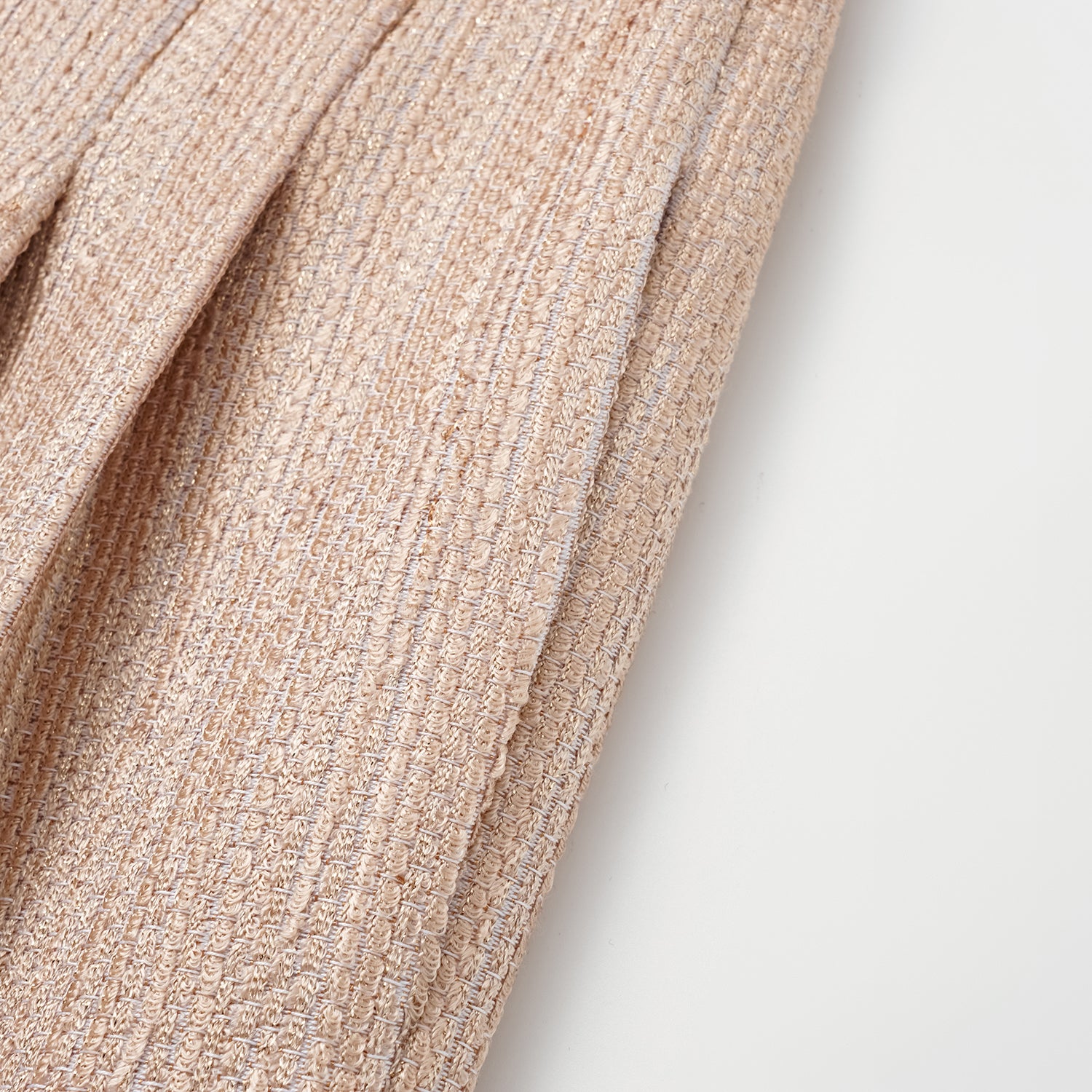 "Weekend at Monaco." 西班牙輕薄花呢立體剪裁闊腿八分褲— Amber Gold