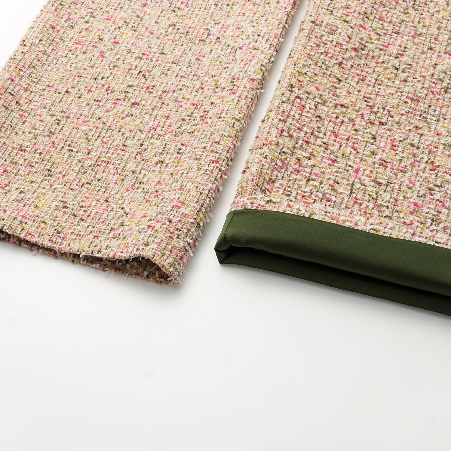 “Chelsea Citywalk.”  花呢特殊剪裁闊腿褲—莫內花園