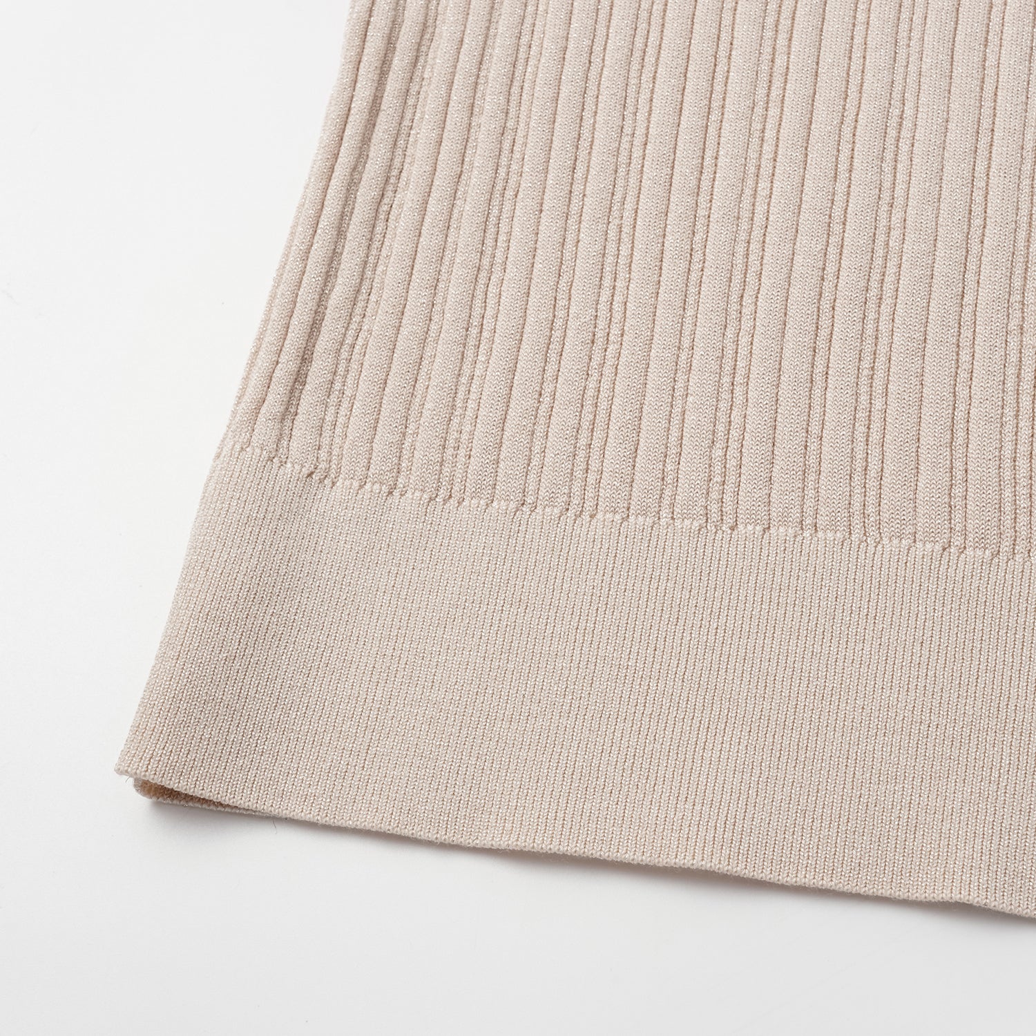 “By Inch."蠶絲針織綁帶上衣—Honey Pearl 蜜珠光