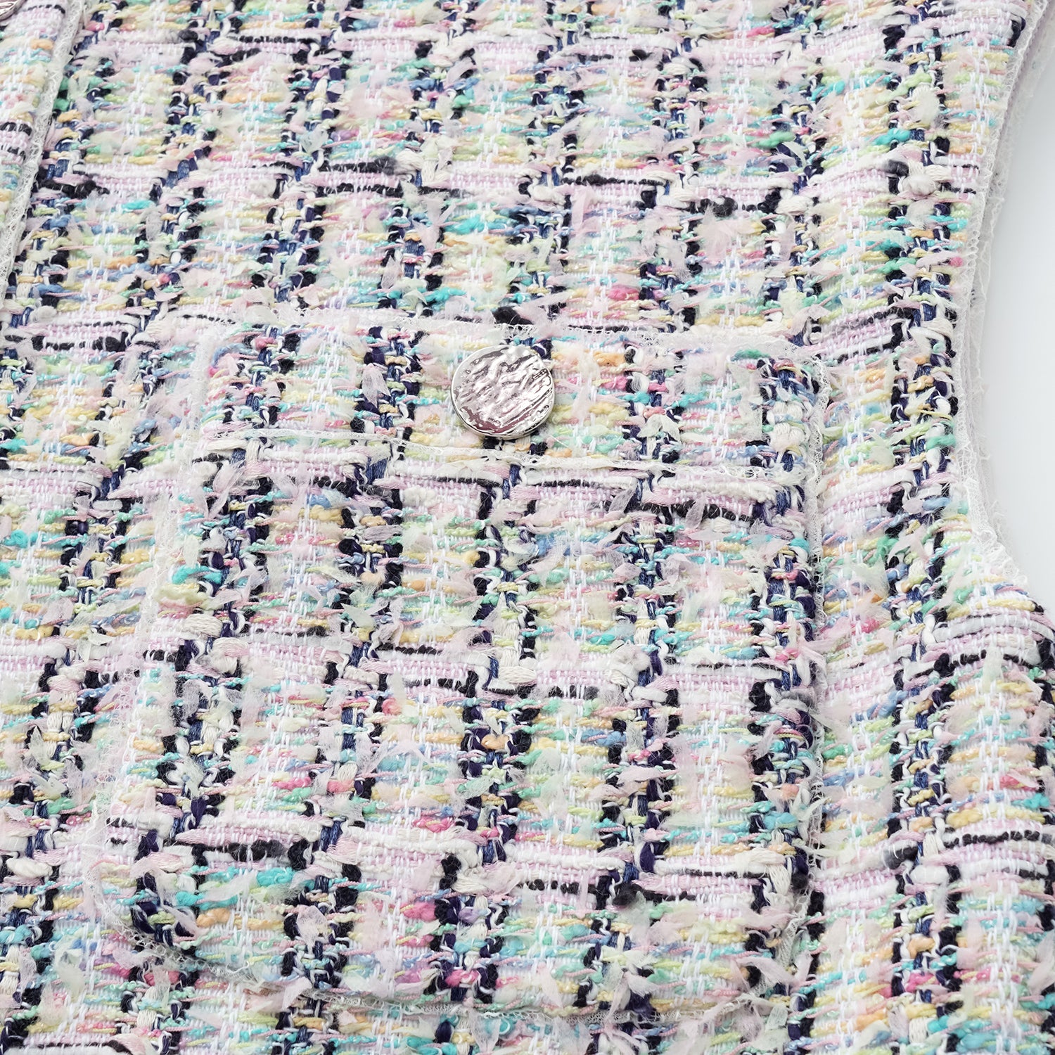 “Weekend at Monaco” 法國輕薄花呢Oversized馬甲背心—Dewy Lawn野境綴影