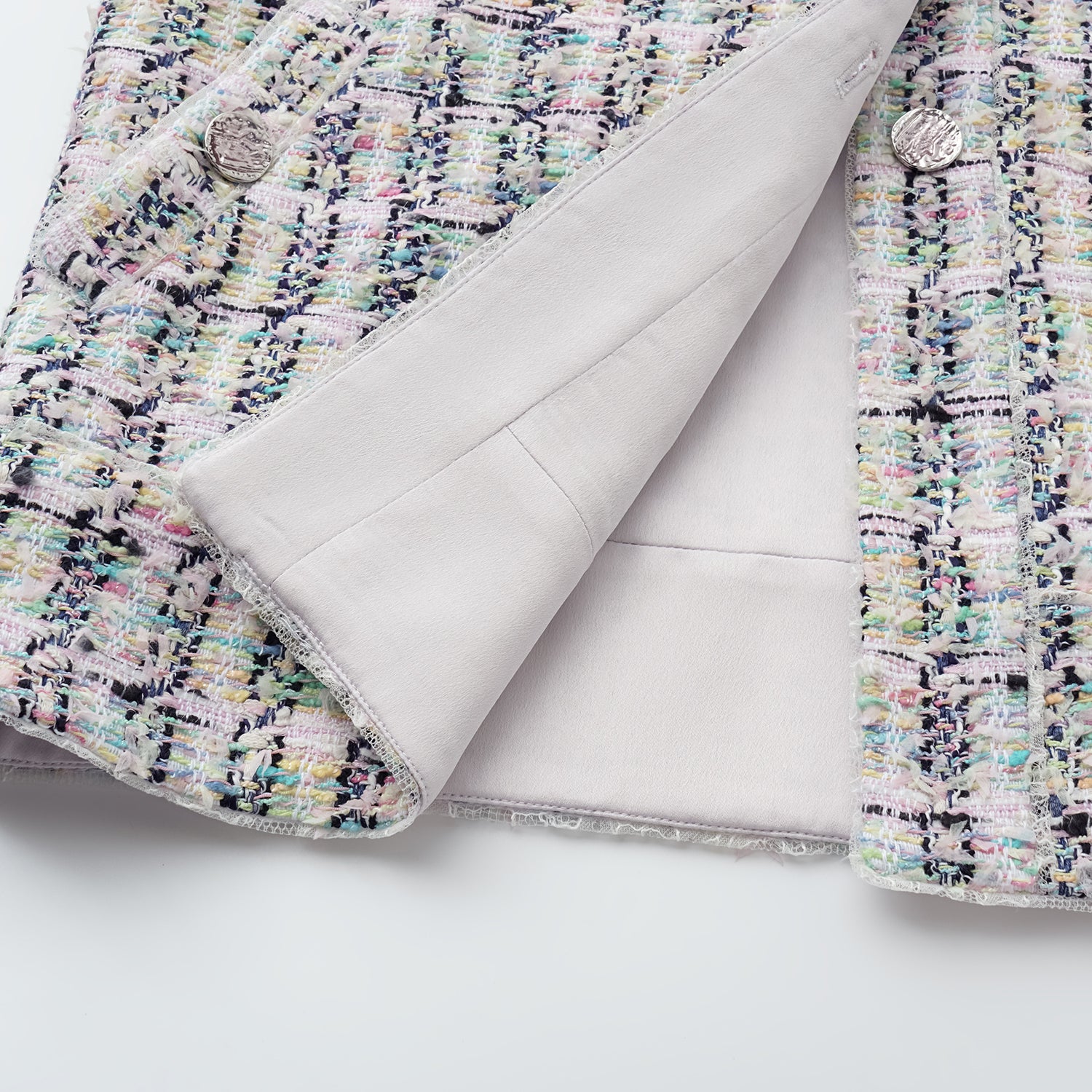 “Weekend at Monaco” 法國輕薄花呢Oversized馬甲背心—Dewy Lawn野境綴影